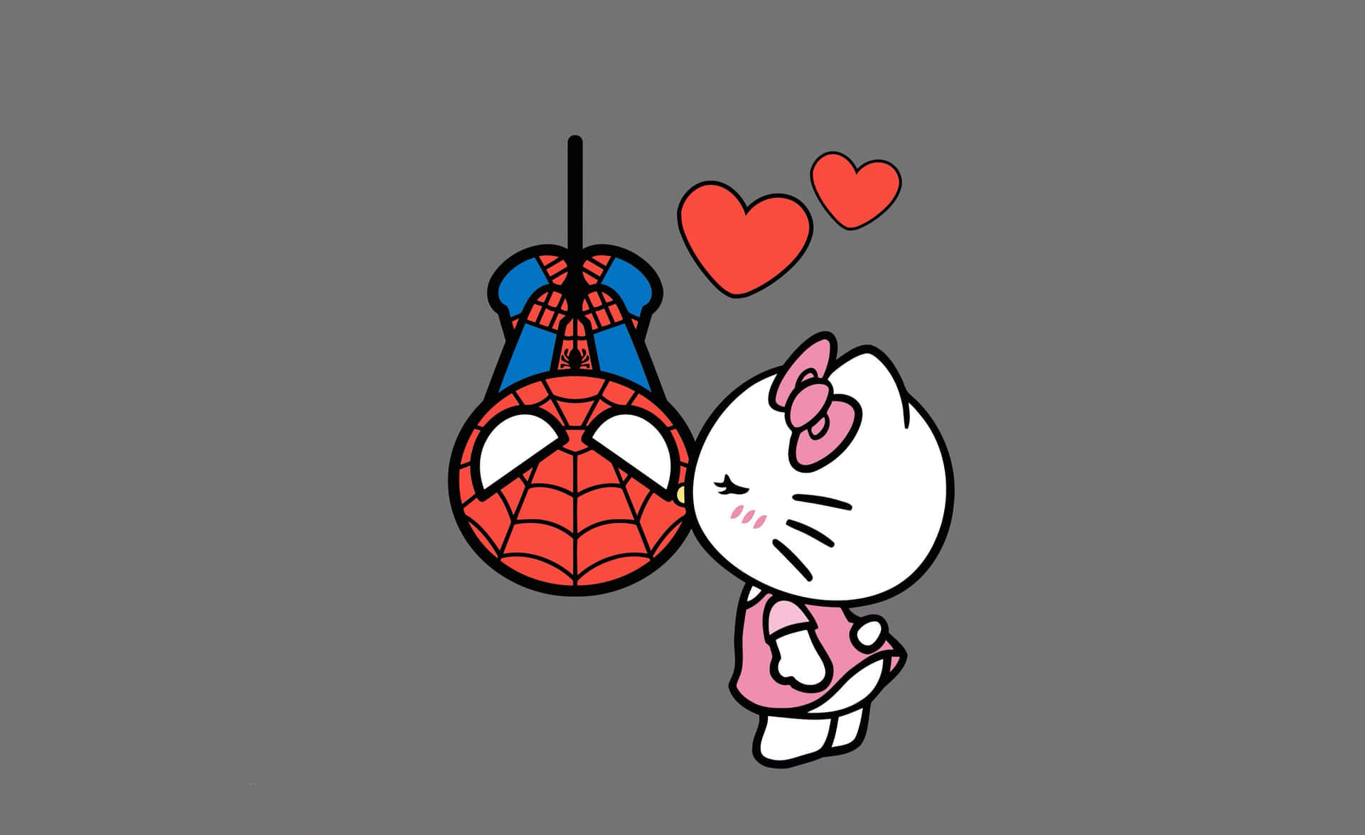 1920x1175 Hello Kitty And Spiderman Wallpaper