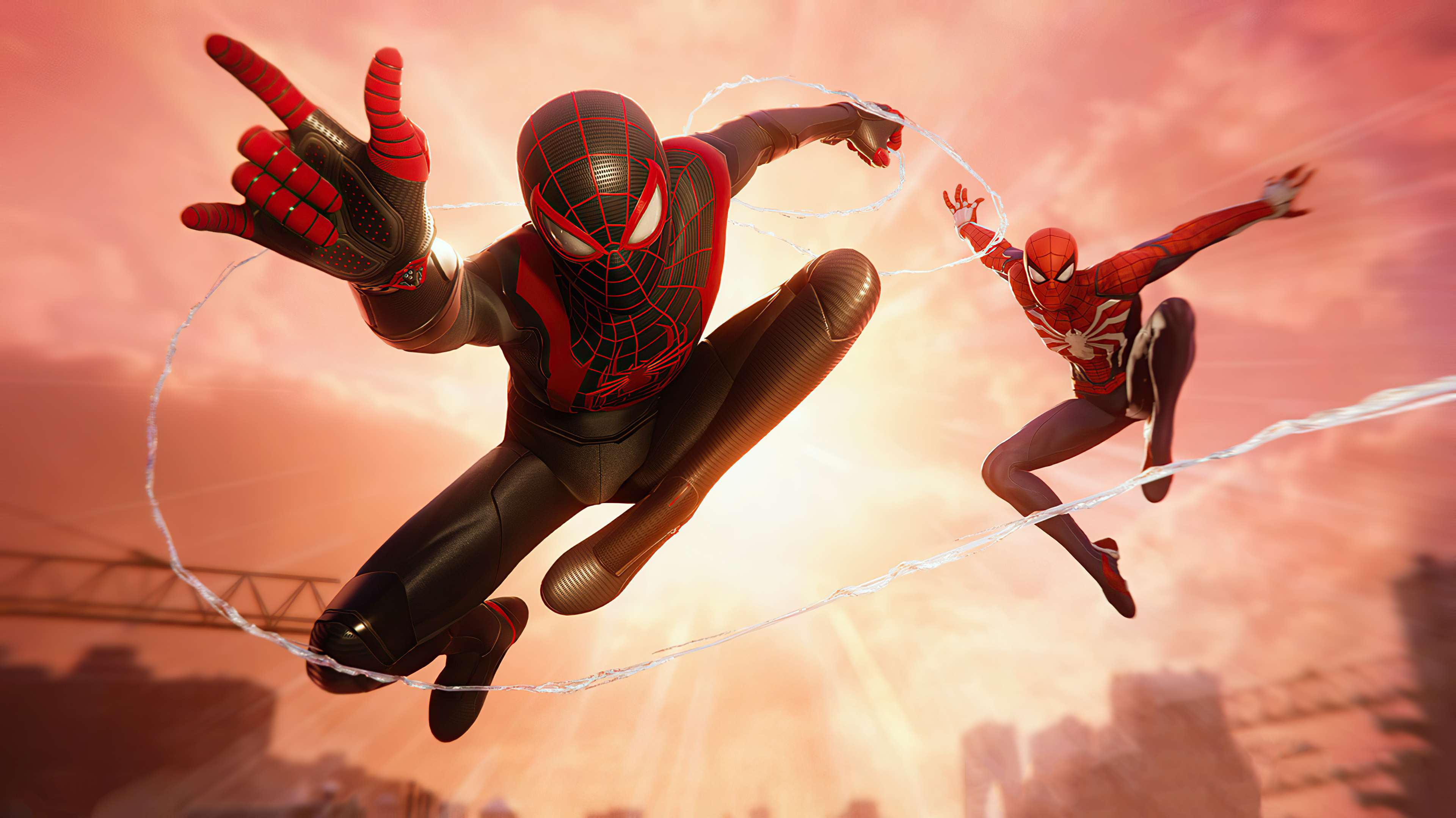3840x2160 Marvels Spiderman Miles Morales and Parker Wallpaper, HD Games 4K Wallpaper, Image and Background