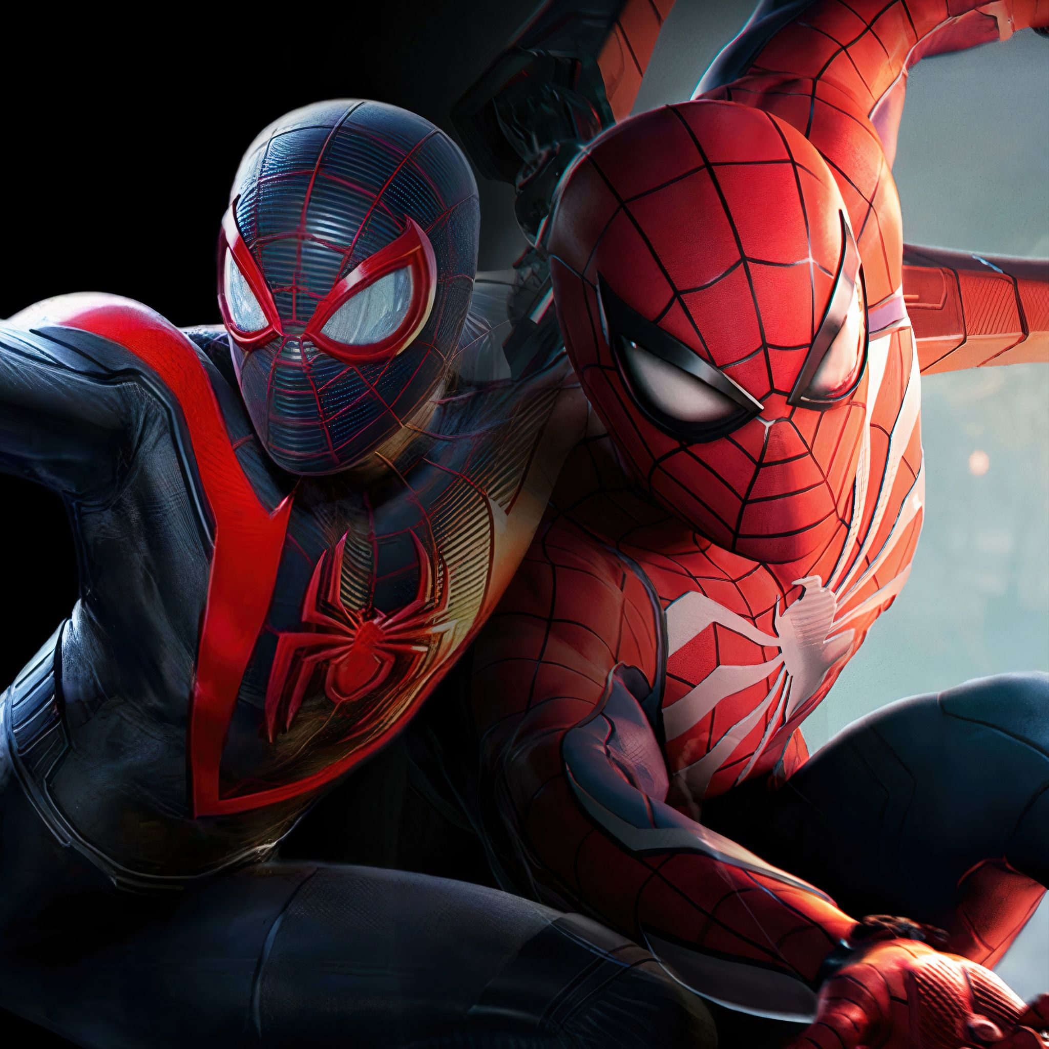 2048x2048 Marvel's Spider Man 2 4K Wallpaper For Mobile Phone
