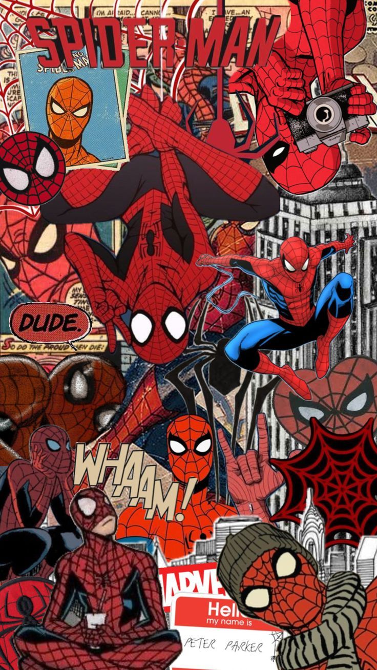736x1308 Web Slinging Wonders: Aesthetic Inspiration From Spider Man. I Love Spiderman Wallpaper, Wall Collage Spiderman