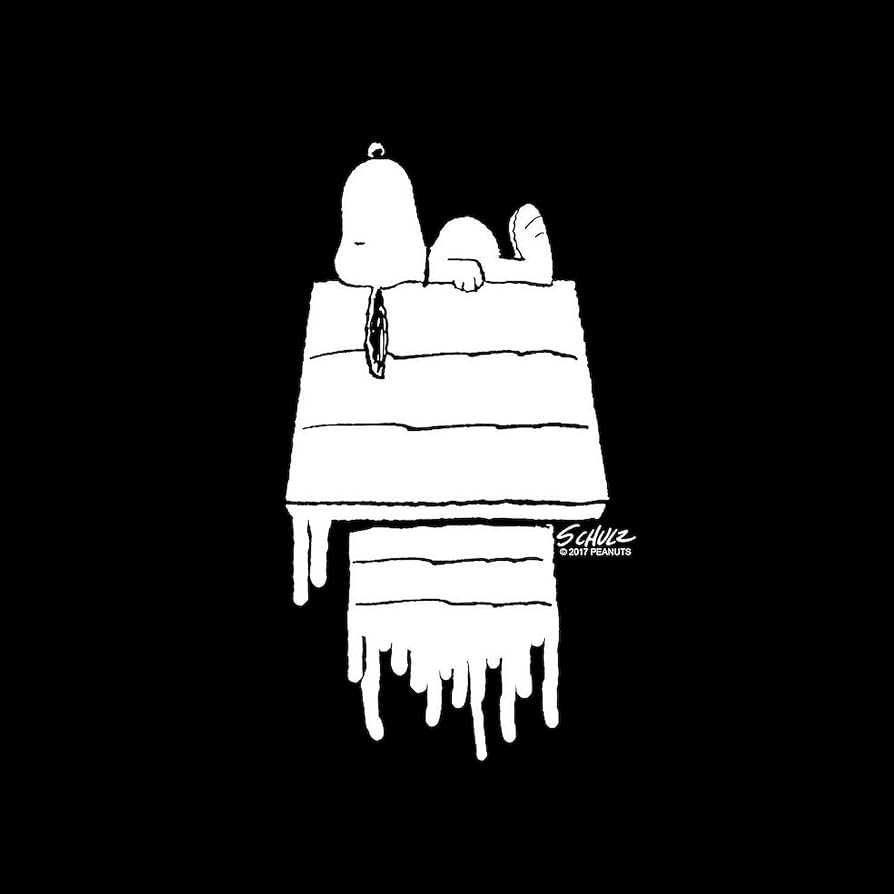894x894 CafePress Snoopy Black and White Square Sticker 3 X 3 Square Bumper Sticker Car Decal : Tools & Home Improvement
