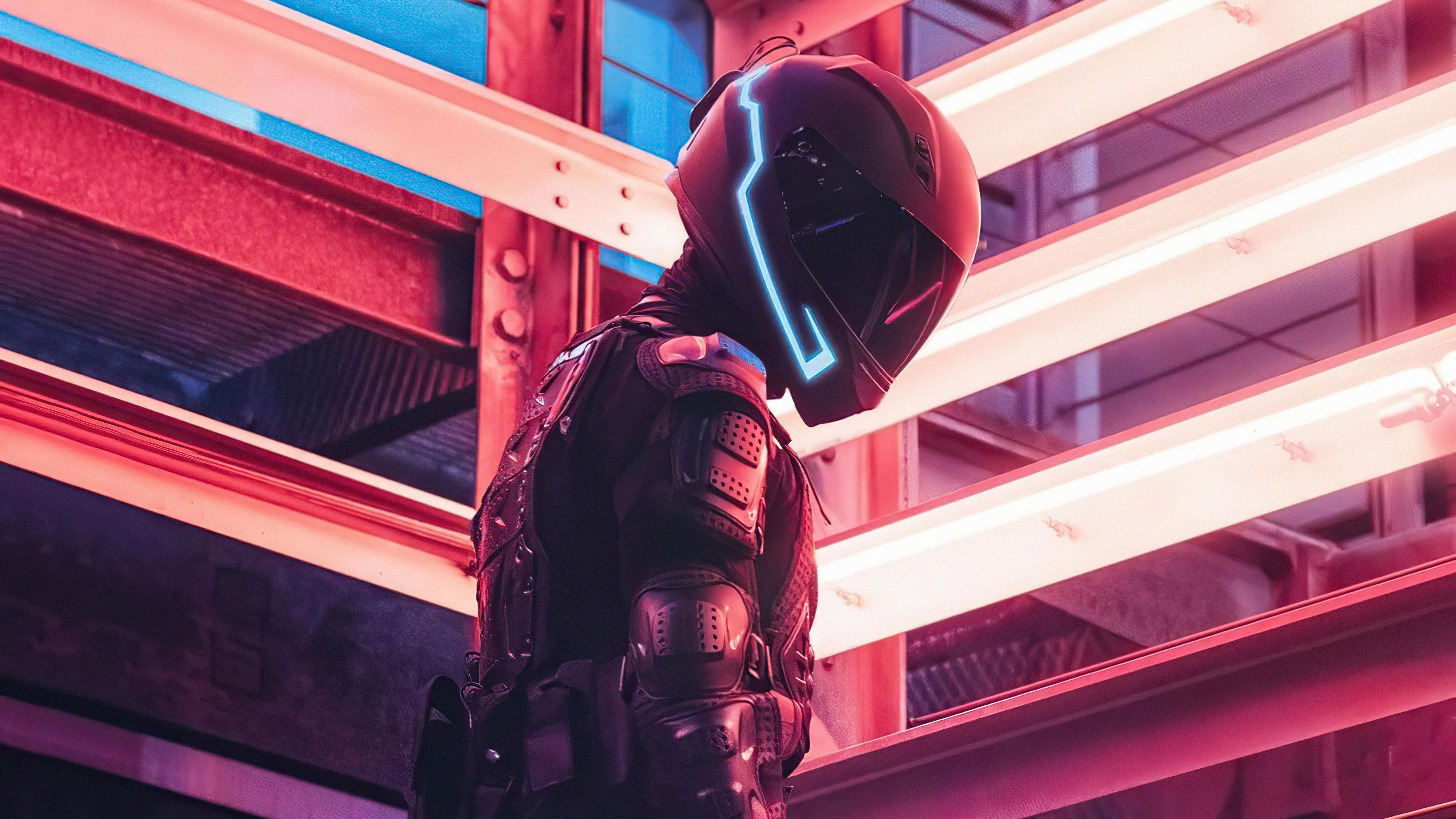 5120x2880 Tech Noir Helmet Scifi 5k Wallpaper, HD Bikes Wallpaper, 4k Wallpaper , Image, Background, Photos and Picture