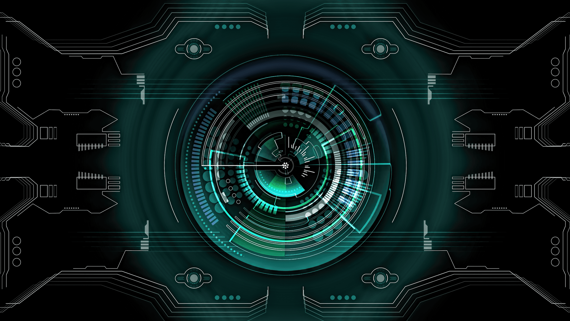 1920x1080 SCIFI HUD Wallpaper