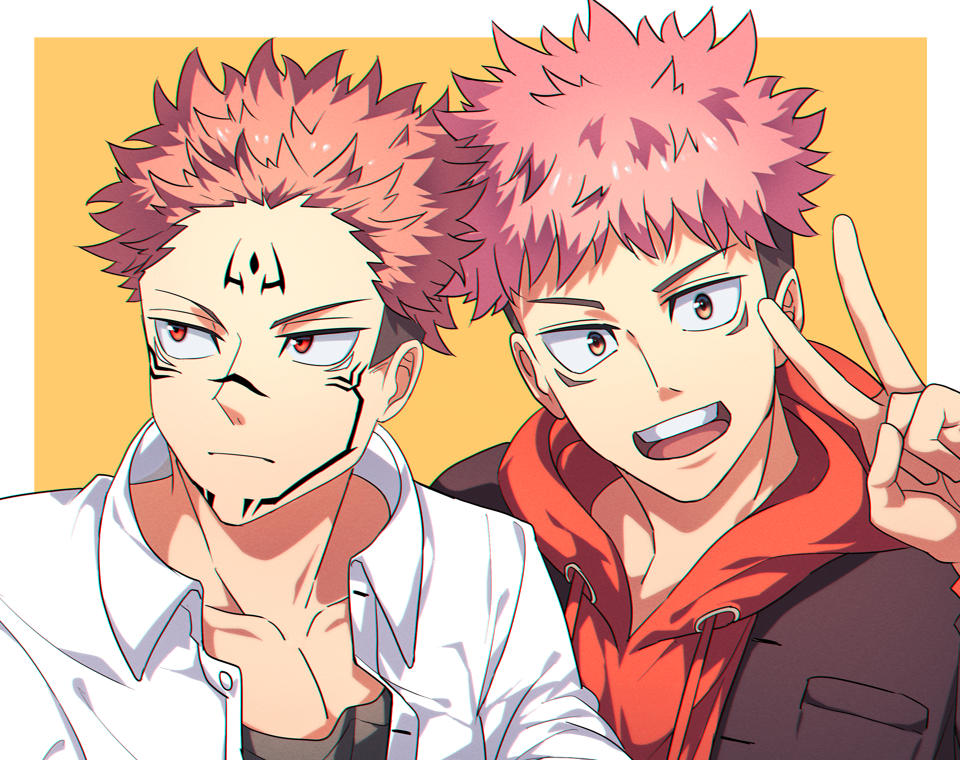 3082x2438 Yuji Itadori & Sukuna HD Wallpaper. Jujutsu Kaisen Anime Vibes by ロドx2438