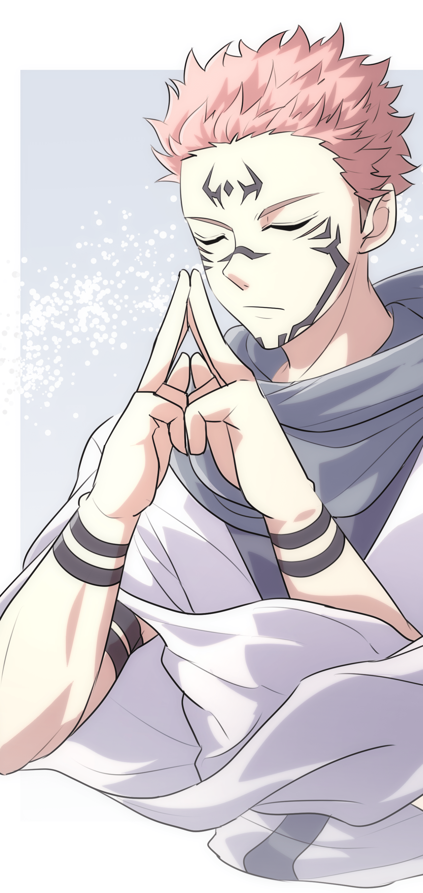 1440x3040 Sukuna Serenity: Jujutsu Kaisen Anime Phone Wallpaper