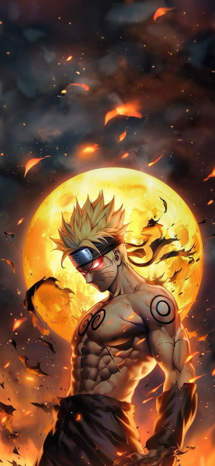 736x1594 dark naruto wallpaper