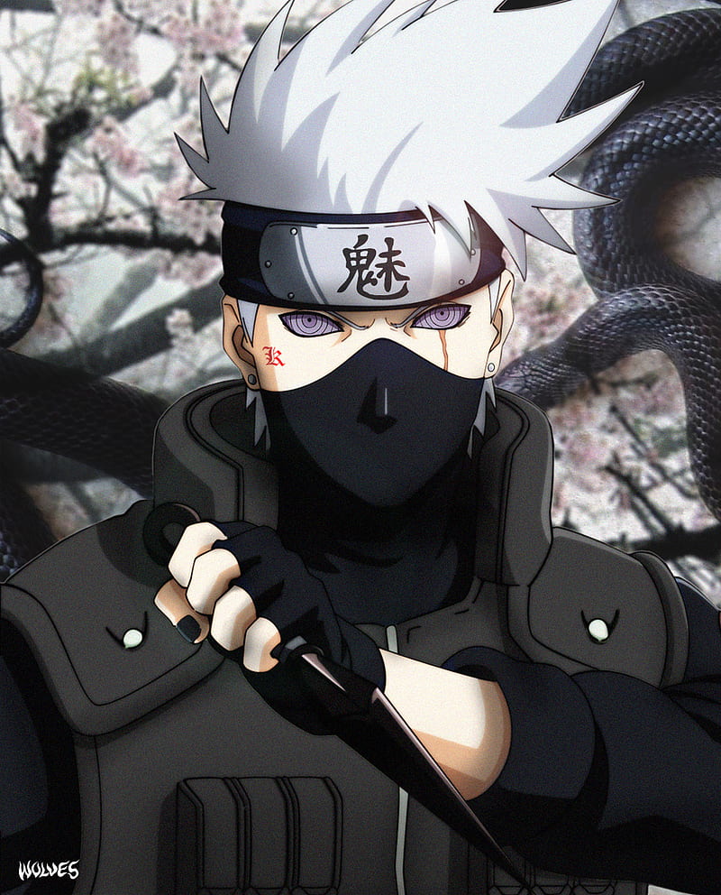 800x992 Kakashi Suit, rinnegan, black, dark, snake, wolveskun, aesthetic, HD phone wallpaper