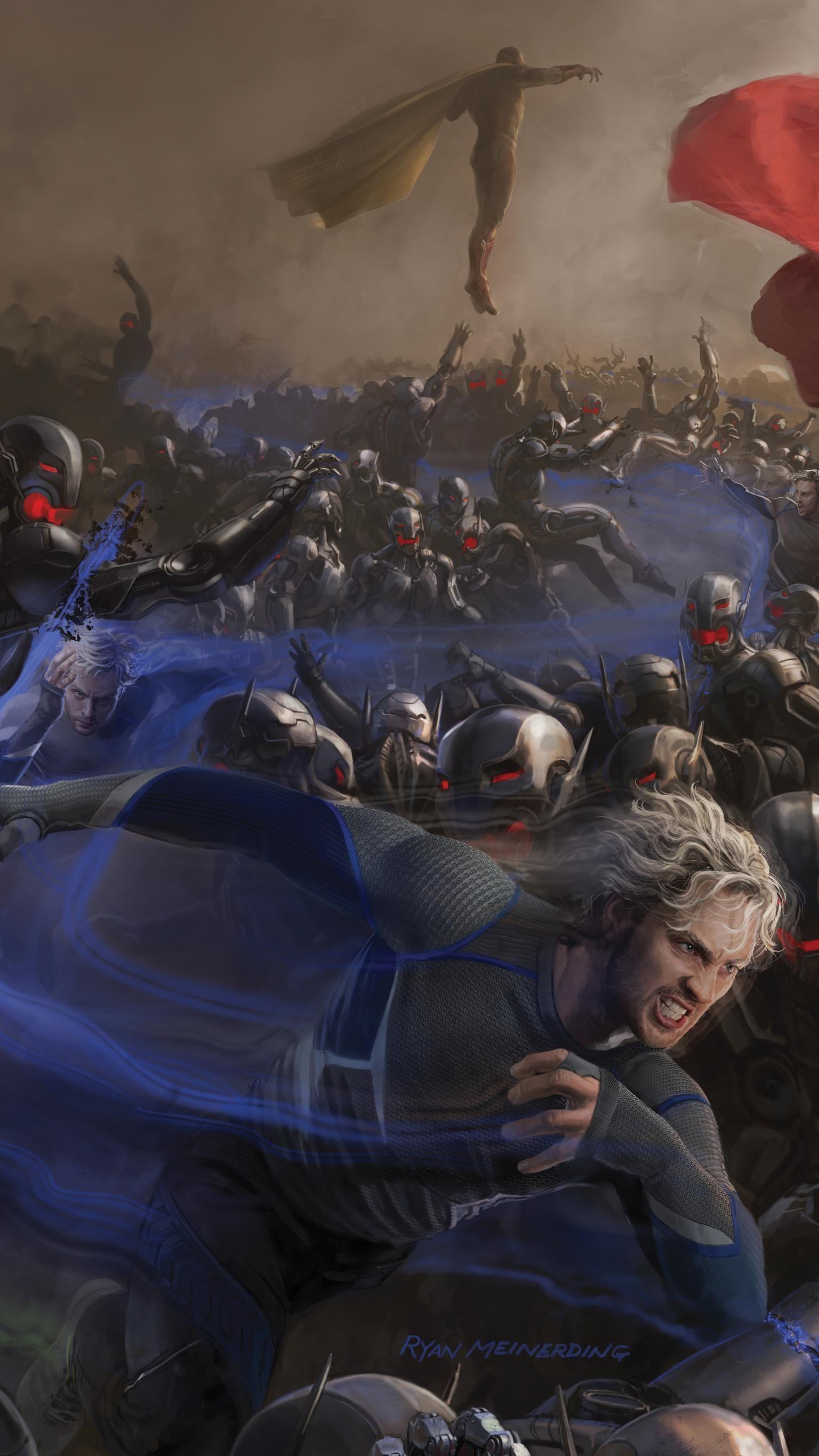 1536x2732 Avengers: Age of Ultron (2015) Phone Wallpaper. Moviemania. Avengers age, Age of ultron comic, Quicksilver marvel