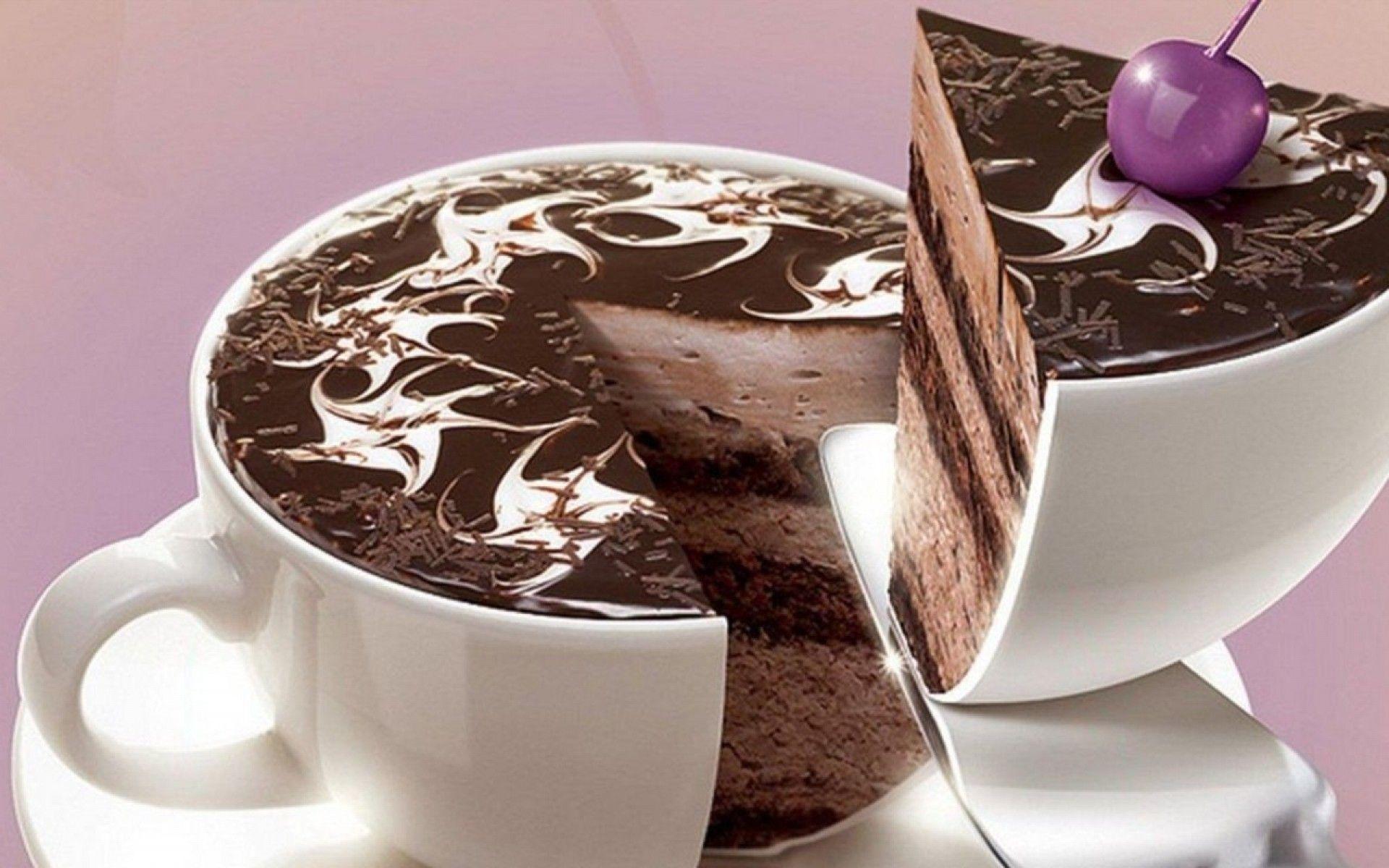 1920x1200 Pin Cup Of Hot Chocolate HD Wallpaper 1080p Desktop Cup Fondant Cake