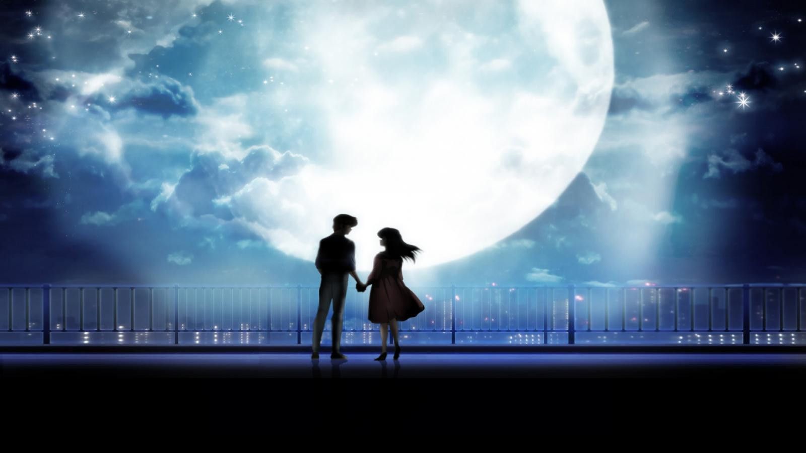 1600x900 Love Couple Anime HQ Desktop Wallpaper 22000