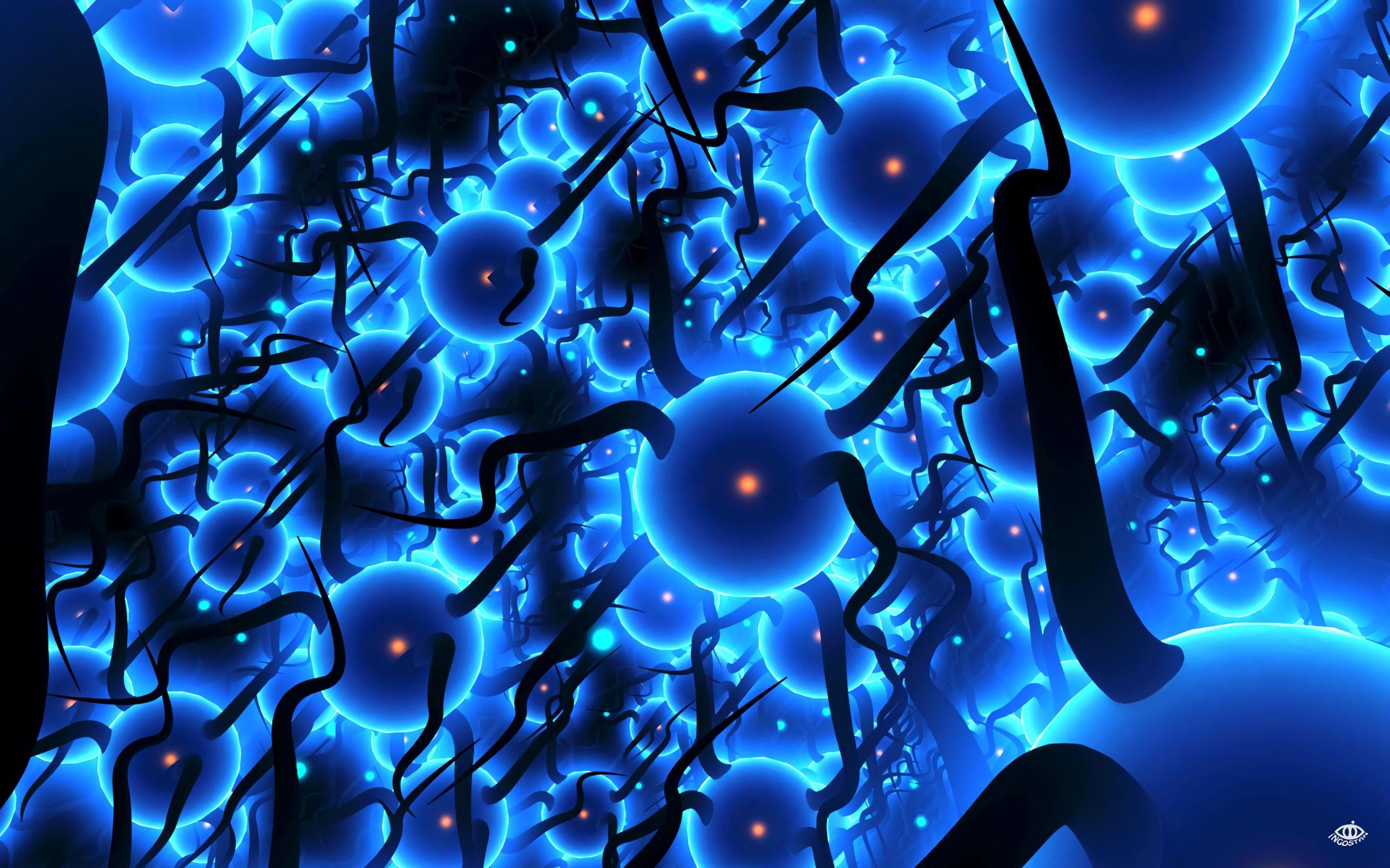 3200x2000 Download wallpaper 3200x2000 neurons, network, tangled, glow, abstraction HD background