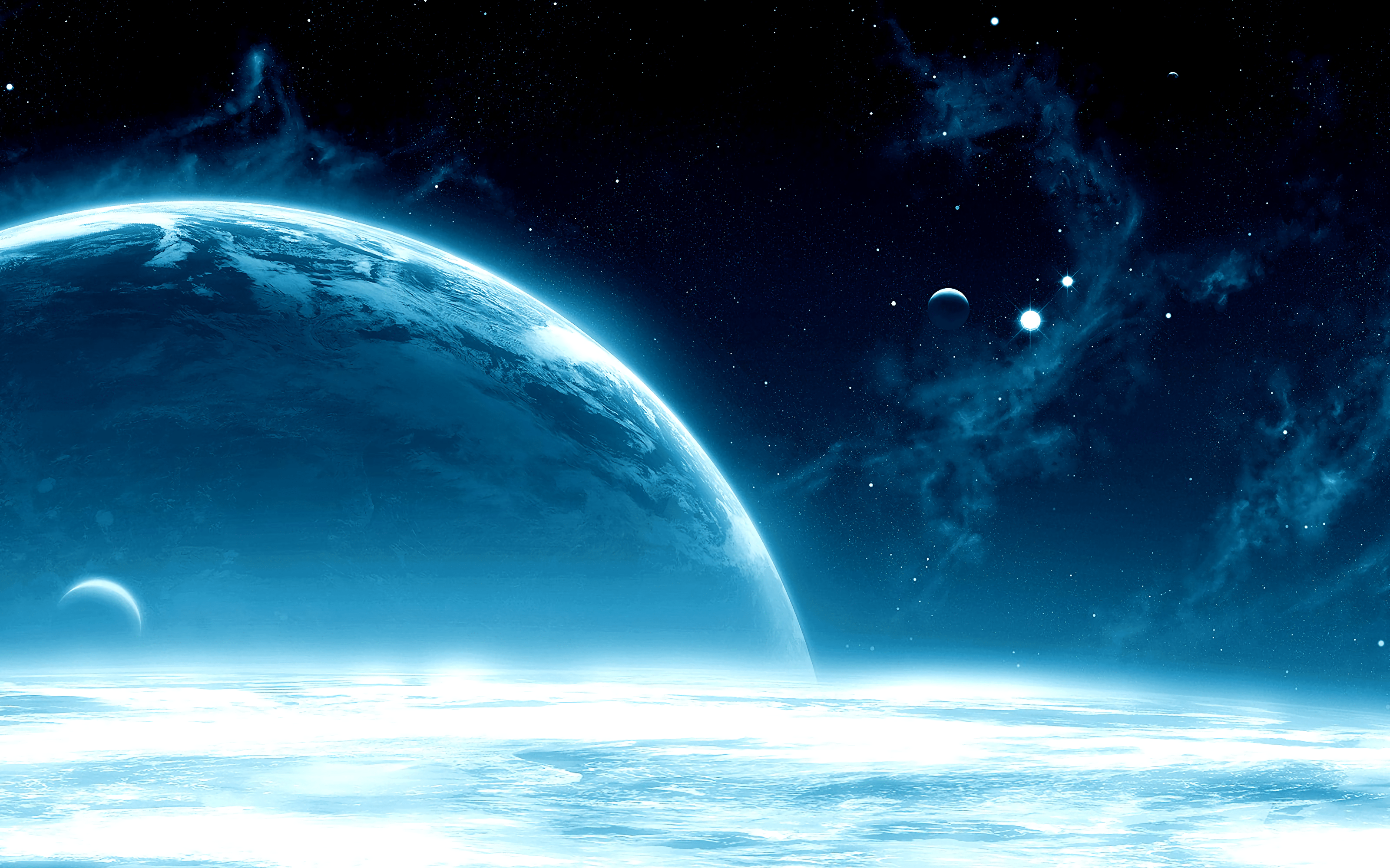 3200x2000 Download wallpaper 3200x2000 planets, space, open space, stars, galaxy, shine HD background