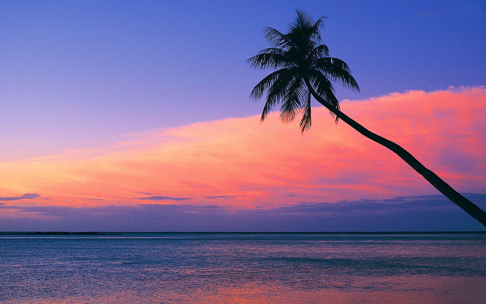 1680x1050 Download Sunset On The Beach .itl.cat