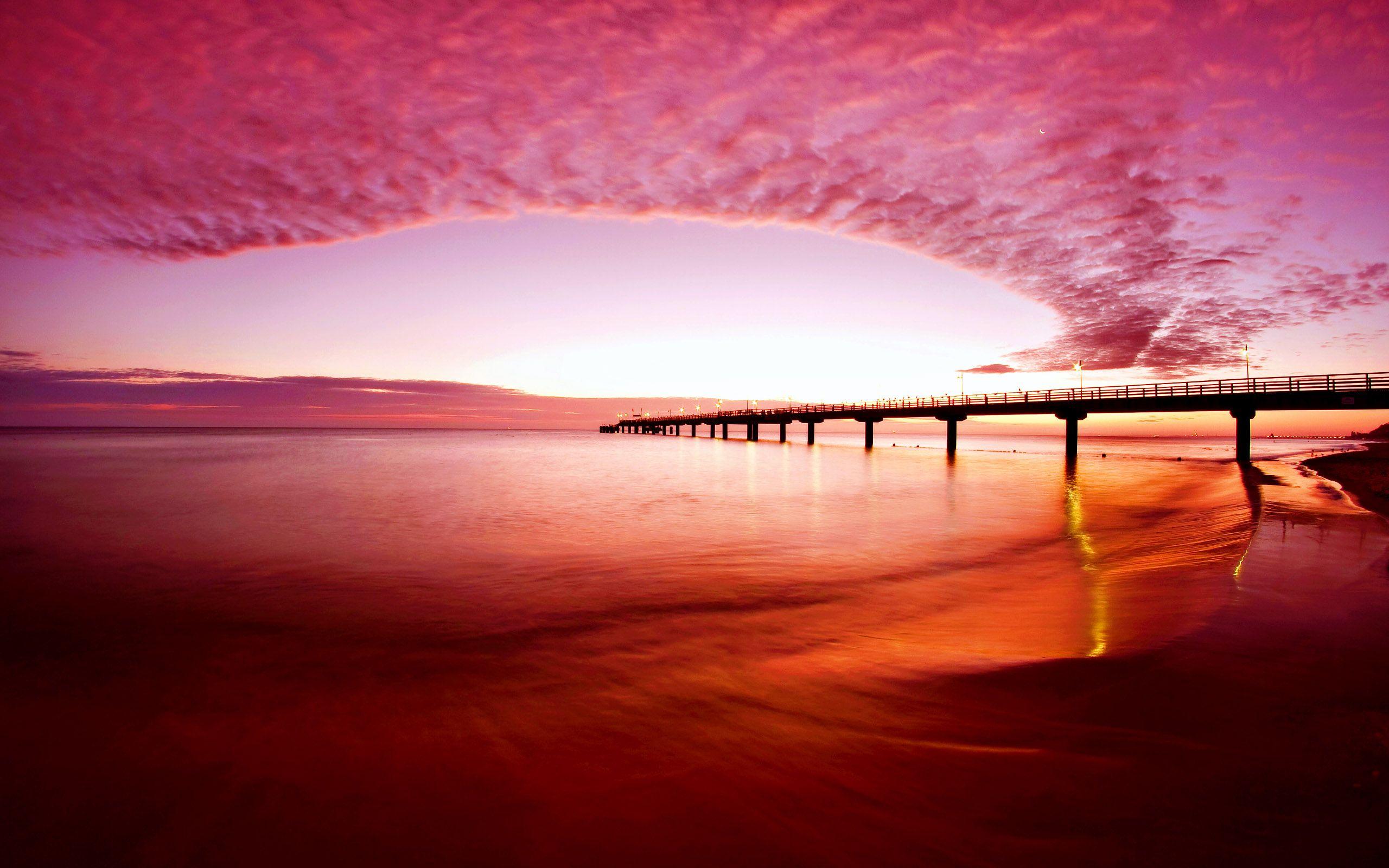 Pink Beach Sunset Desktop Wallpapers Top Free Pink Beach Sunset Desktop Backgrounds 6756