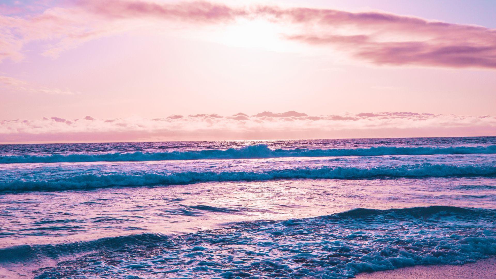 Pink Beach Sunset Desktop Wallpapers - Top Free Pink Beach Sunset Desktop Backgrounds