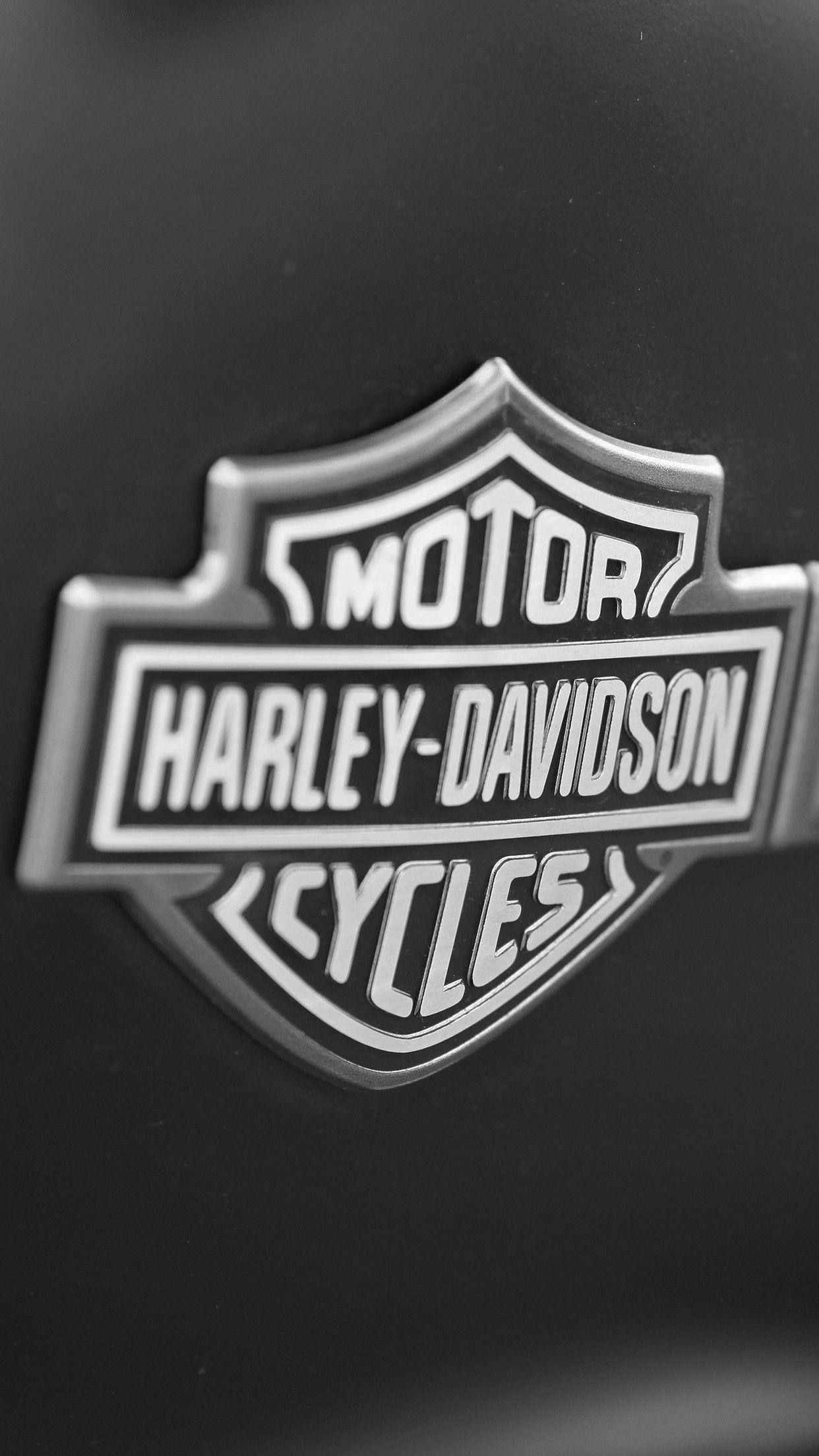 Hình nền logo Harley Davidson 1242x2208
