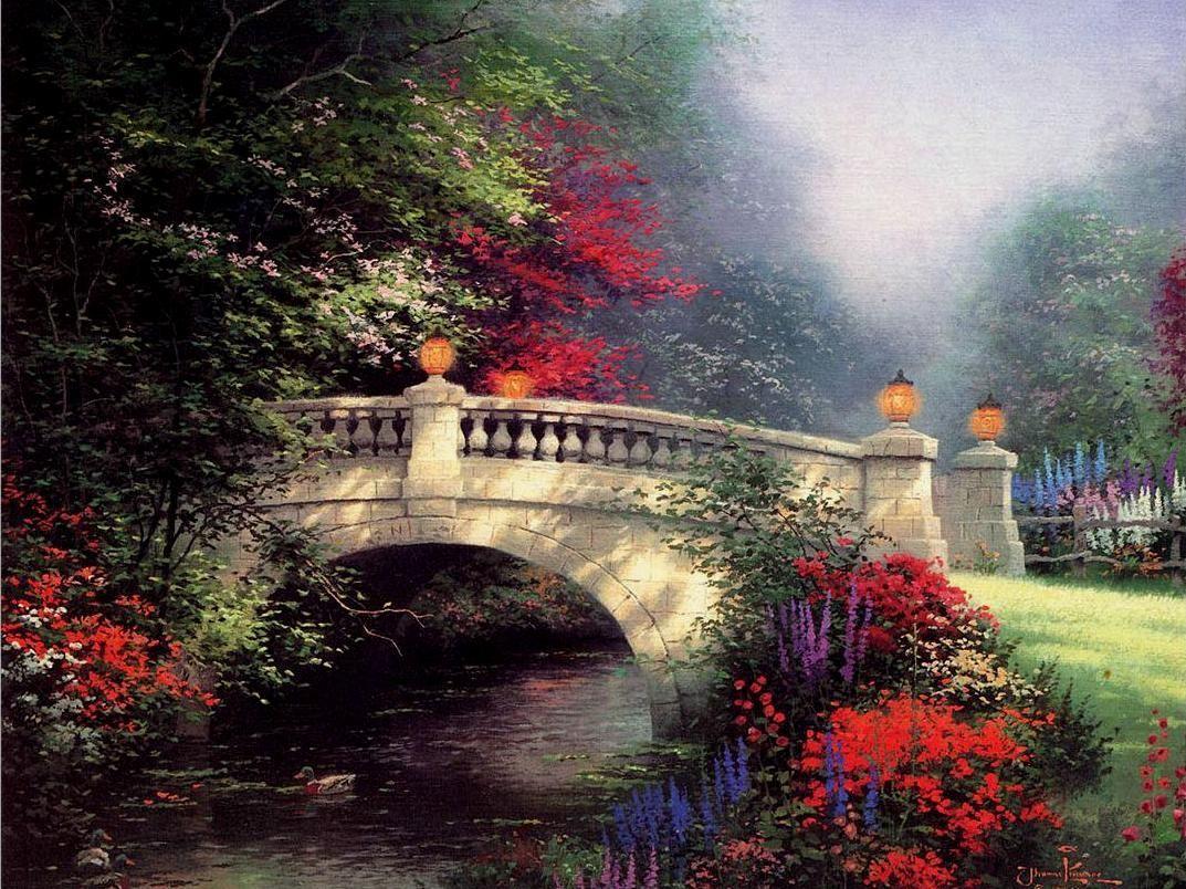 1073x804 image Thomas Kinkade Pictorial art