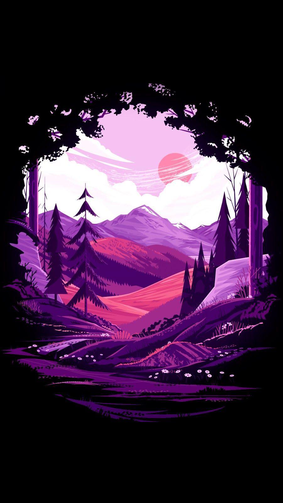 901x1600 Amoled wallpaper HD forest. HeroScreen. Minimalist wallpaper, Anime wallpaper, Phone wallpaper