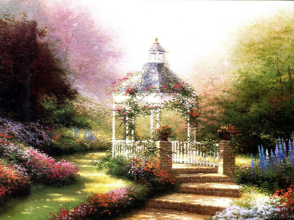 1024x768 Thomas Kinkade Wallpaper for Walls