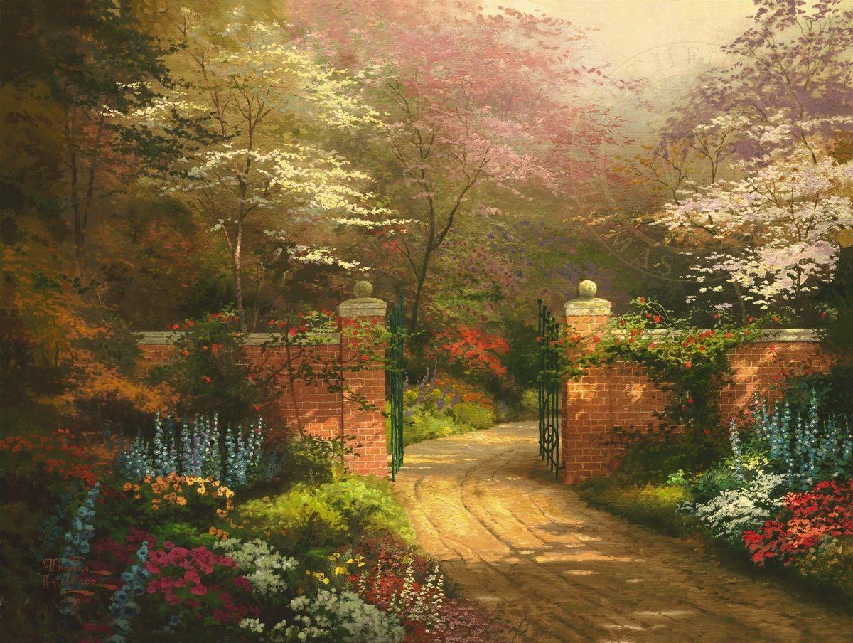 1200x904 Gate of New Beginnings. Thomas Kinkade Studios