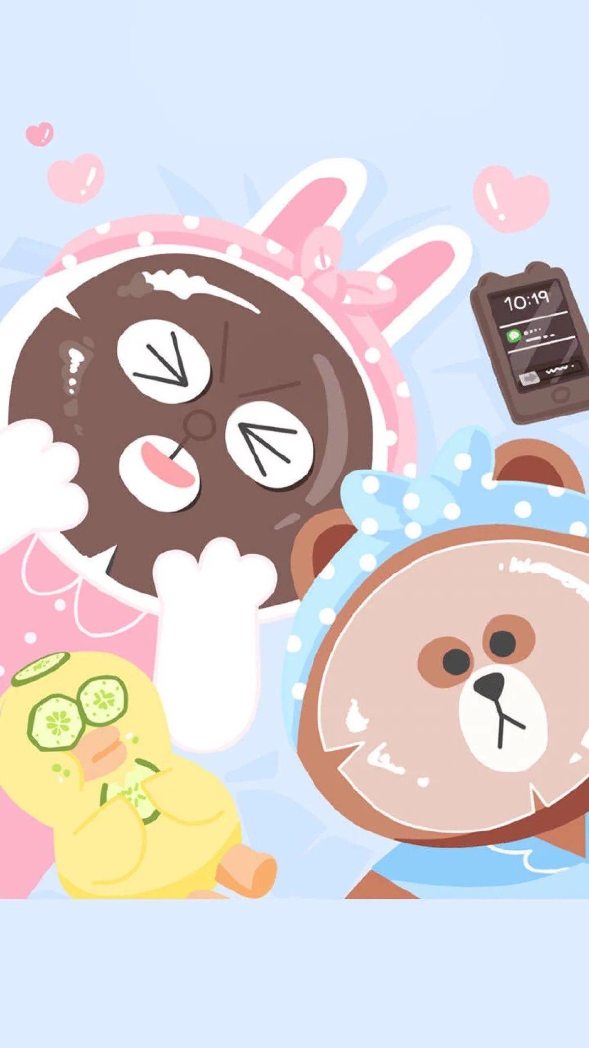 Line Friends Iphone Wallpapers Top Free Line Friends Iphone Backgrounds Wallpaperaccess