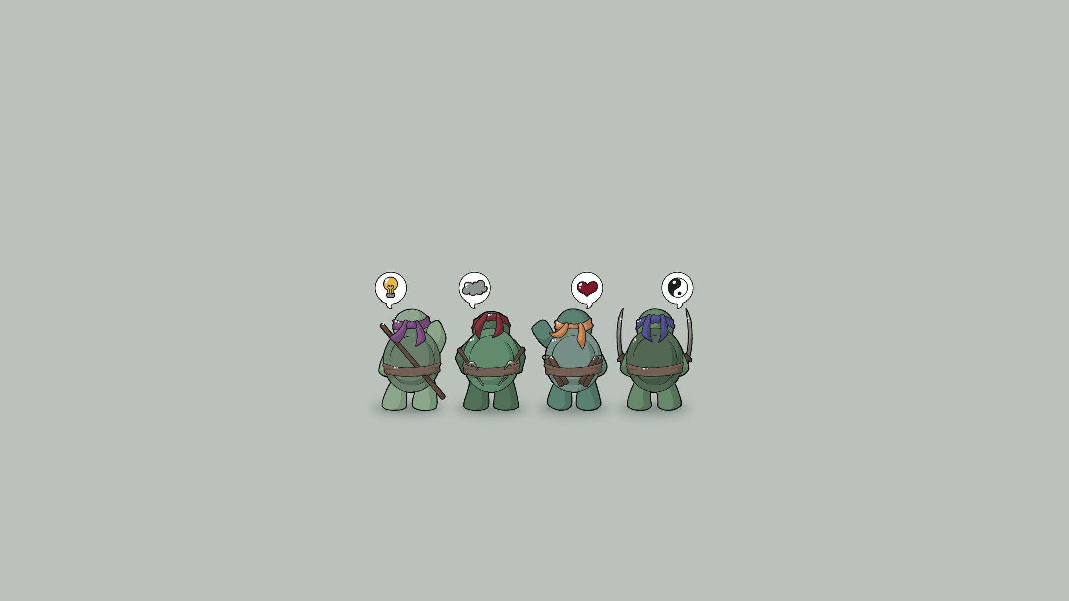 2134x1200 Teenage Mutant Ninja Turtles, Minimalism HD Wallpaper / Desktop and Mobile Image & Photo