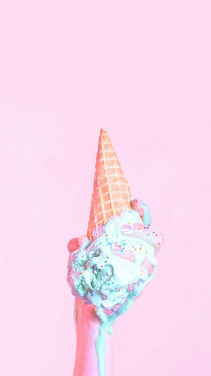 720x1280 background, beautiful, decor, decoration, delicious, design, dessert, food, hand, pastel, pastel blue, pink, style, sugar, sweets, wallpaper, wallpaper, we heart it, pink background, wallpaper iphone, pastel color, beautiful food, pink ice cream