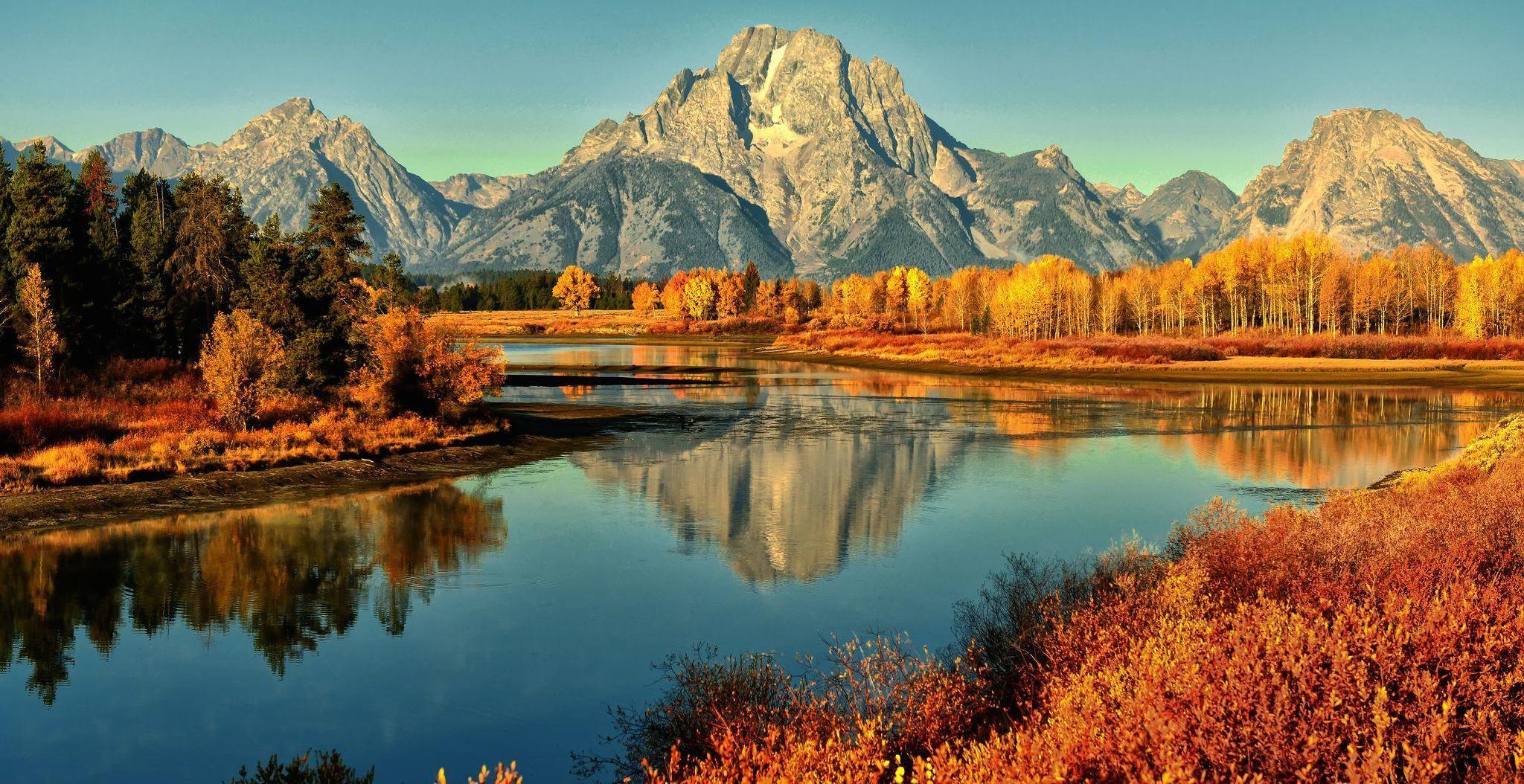 2048x1054 Grand Teton National Park, U.S. [2048x1054] © Dream Afar. Scenery wallpaper, Nature, Nature picture
