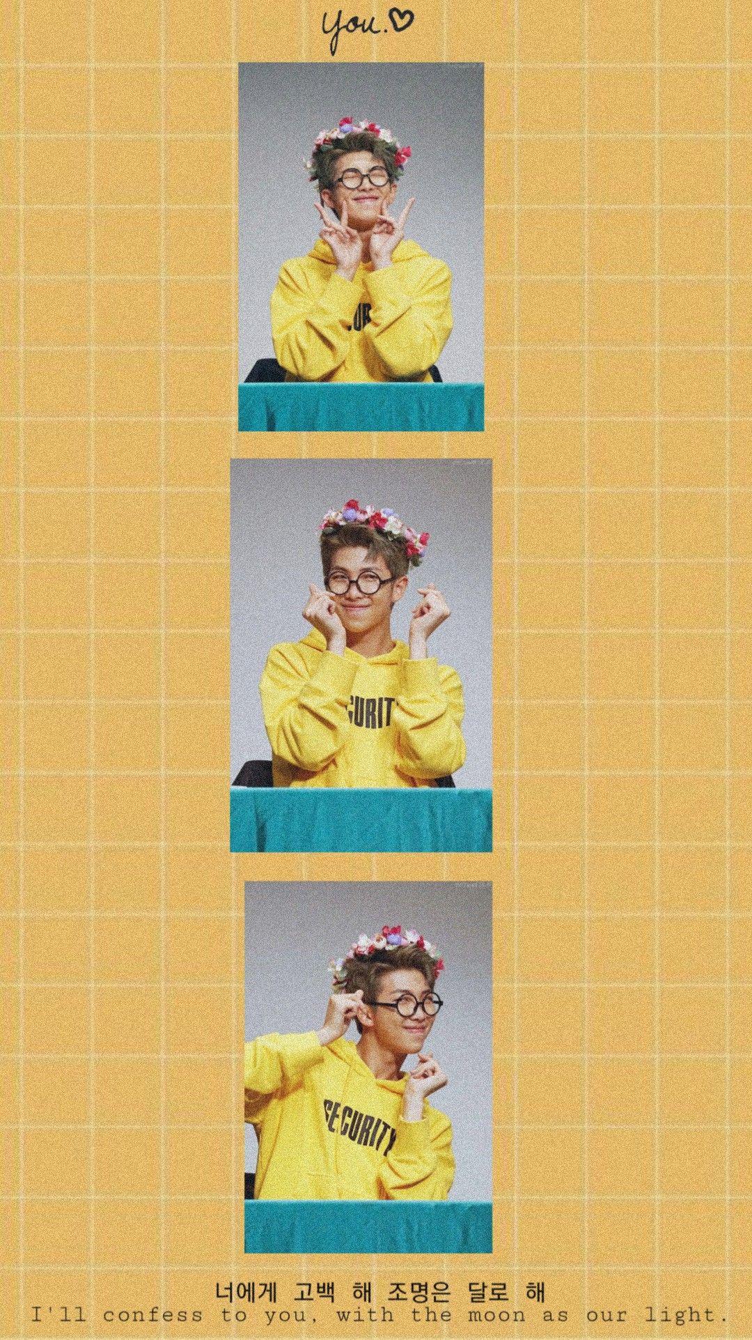 1080x1923 namjoon rm aesthetic wallpaper Image by