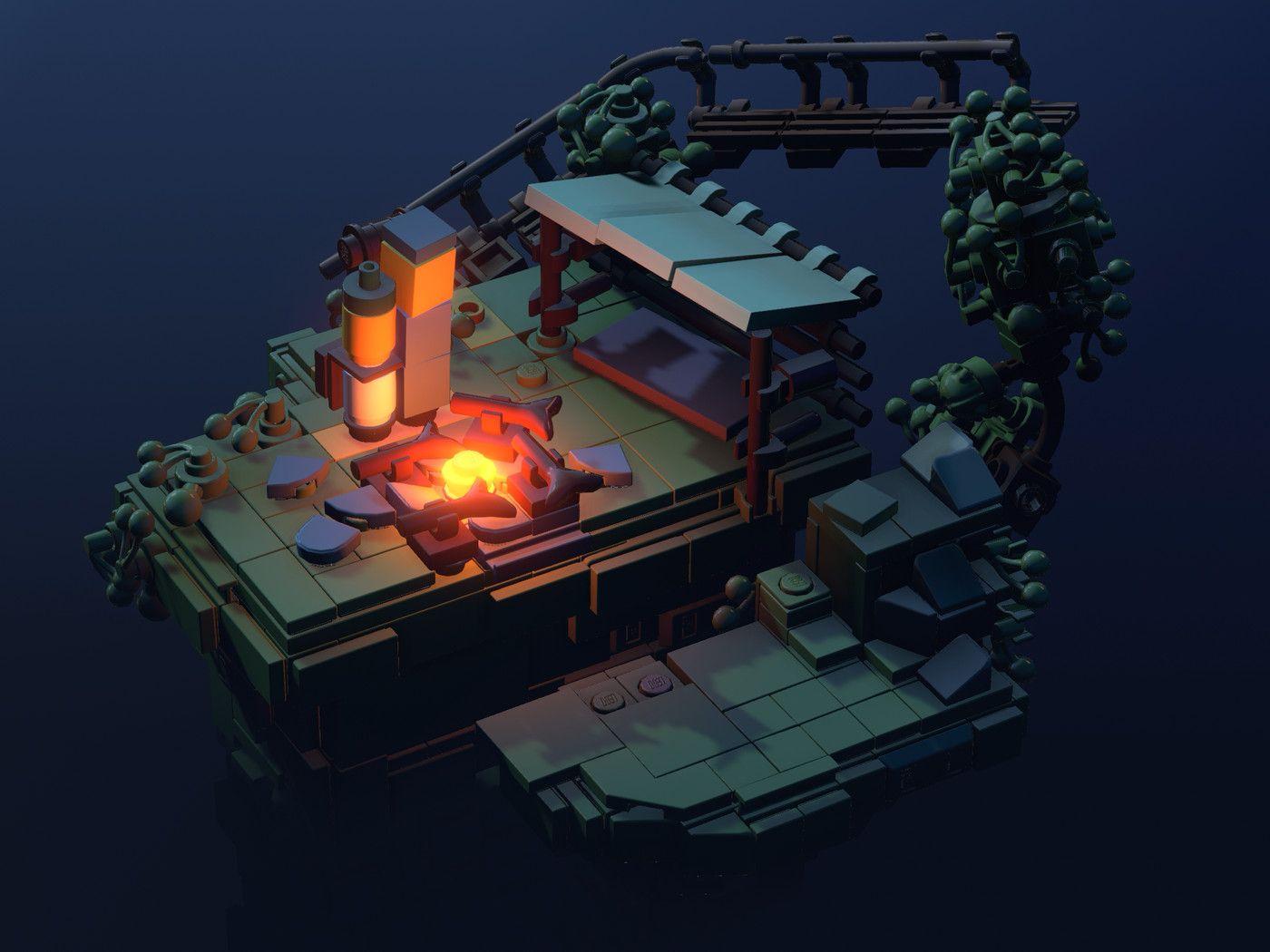 1400x1050 Apple Arcade's newest game is like Monument Valley with Lego