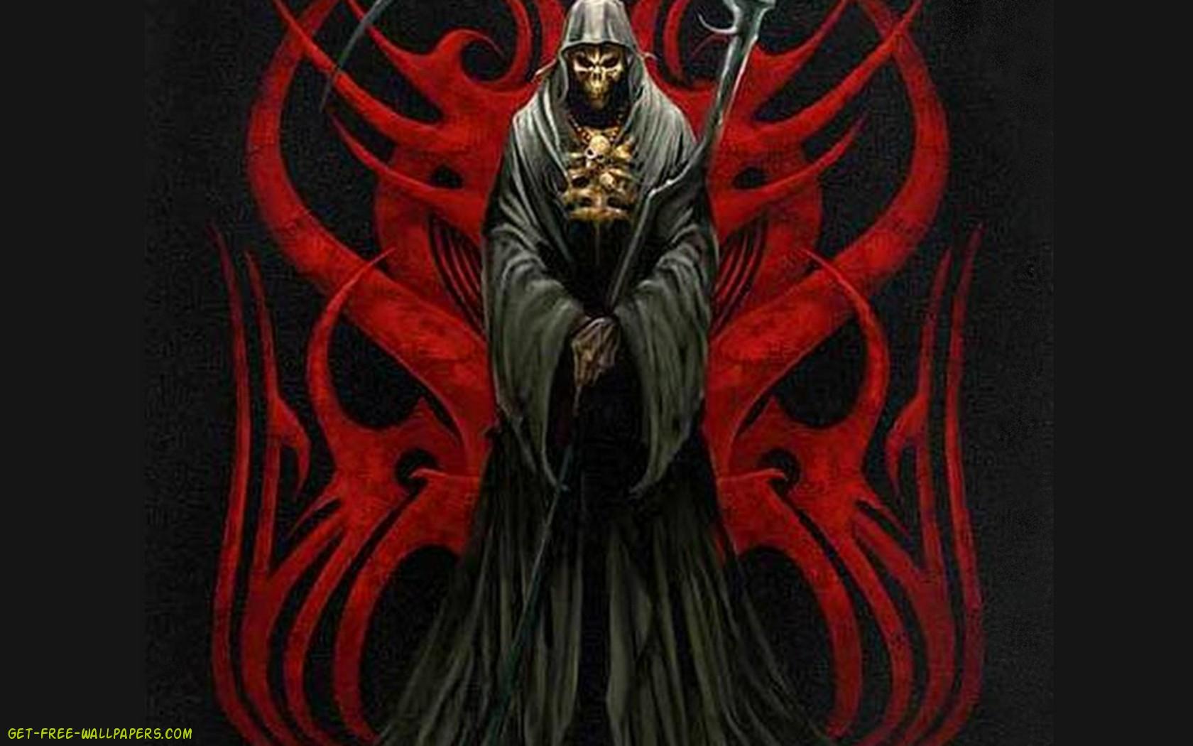 1680x1050 Scary Grim Reaper Wallpaper