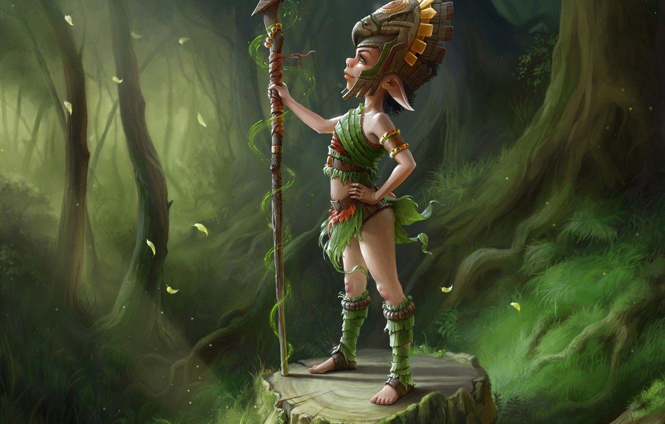 1332x850 Wallpaper forest, elf, wood image for desktop, section фантастика