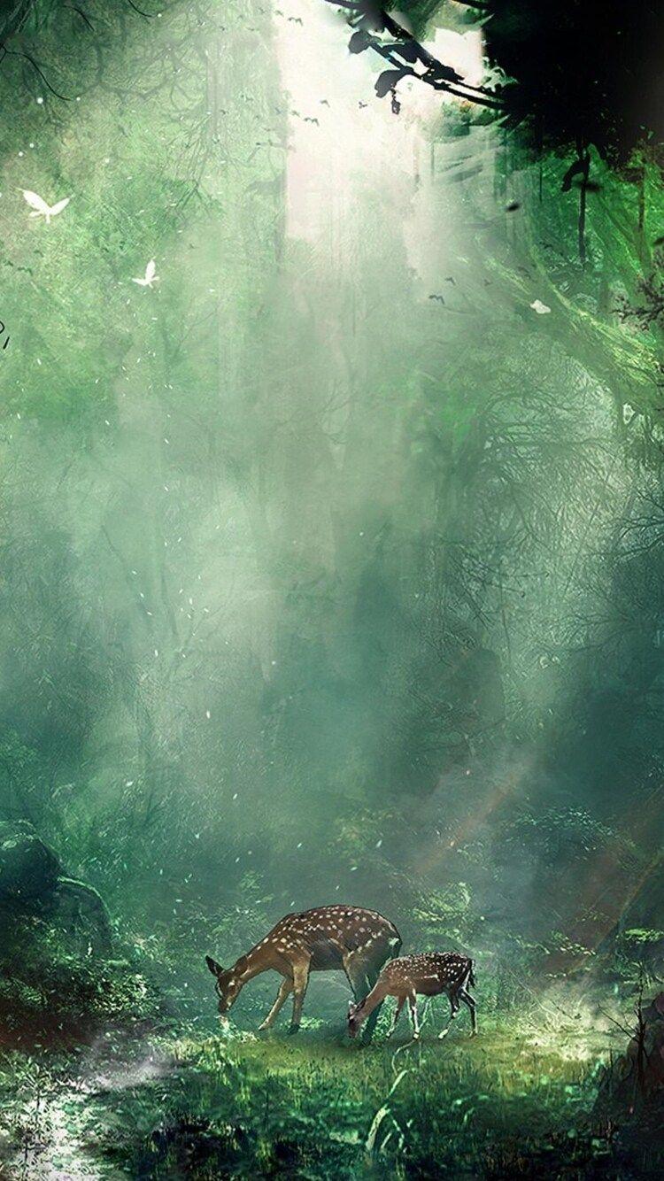 750x1334 Bambi Jungle iPhone iPhone 6S, iPhone 7 HD 4k Wallpaper, Image, Background, Photo and Picture