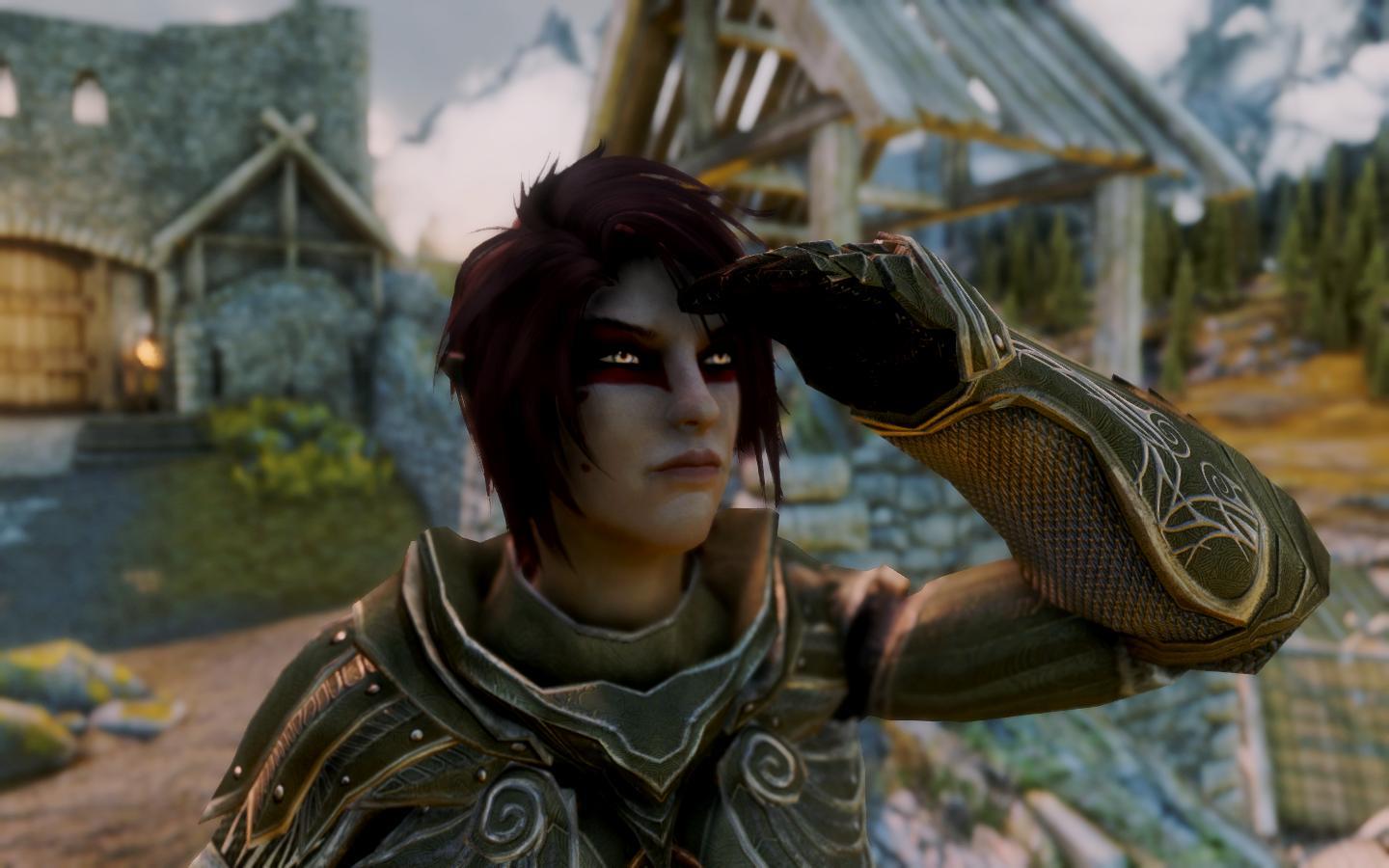 1440x900 My wood elf Aeris at Skyrim Nexus and community