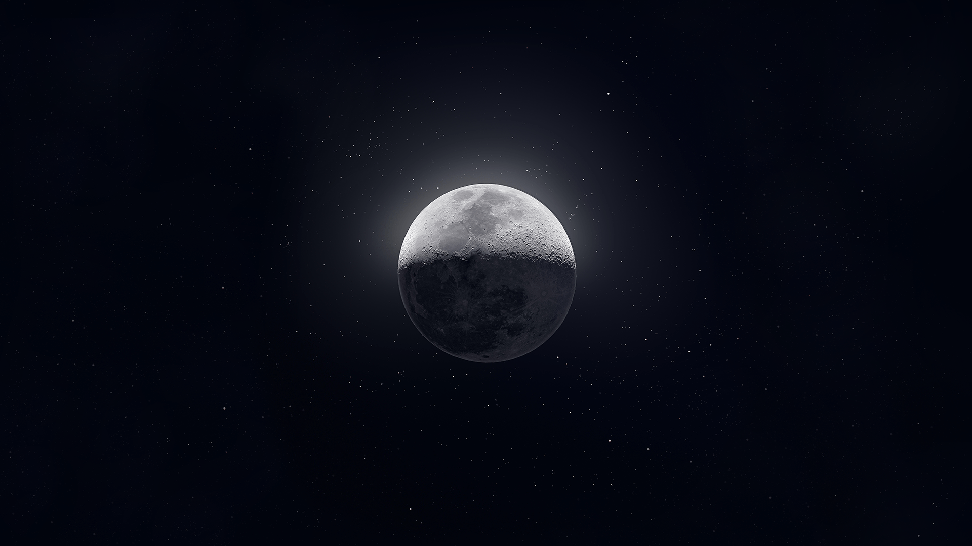 wallpaper moon 1920x1080