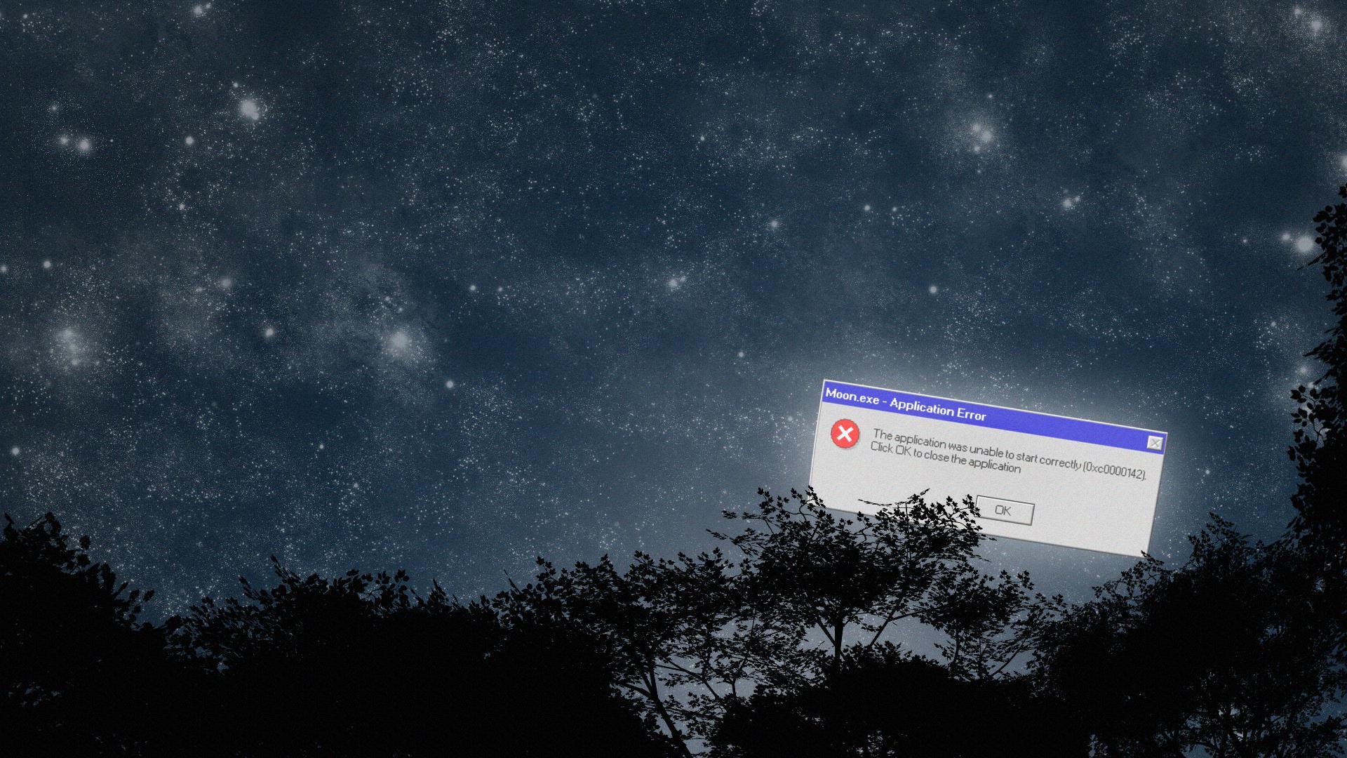 1920x1080 I made a wallpaper (Moon.exe)