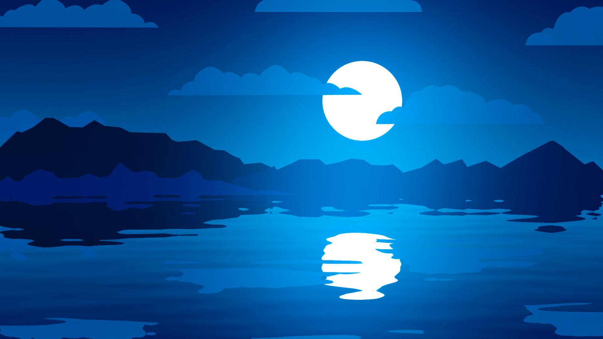 1920x1080 Shining Moon 1080P Laptop Full HD Wallpaper, HD Artist 4K Wallpaper, Image, Photo and Background
