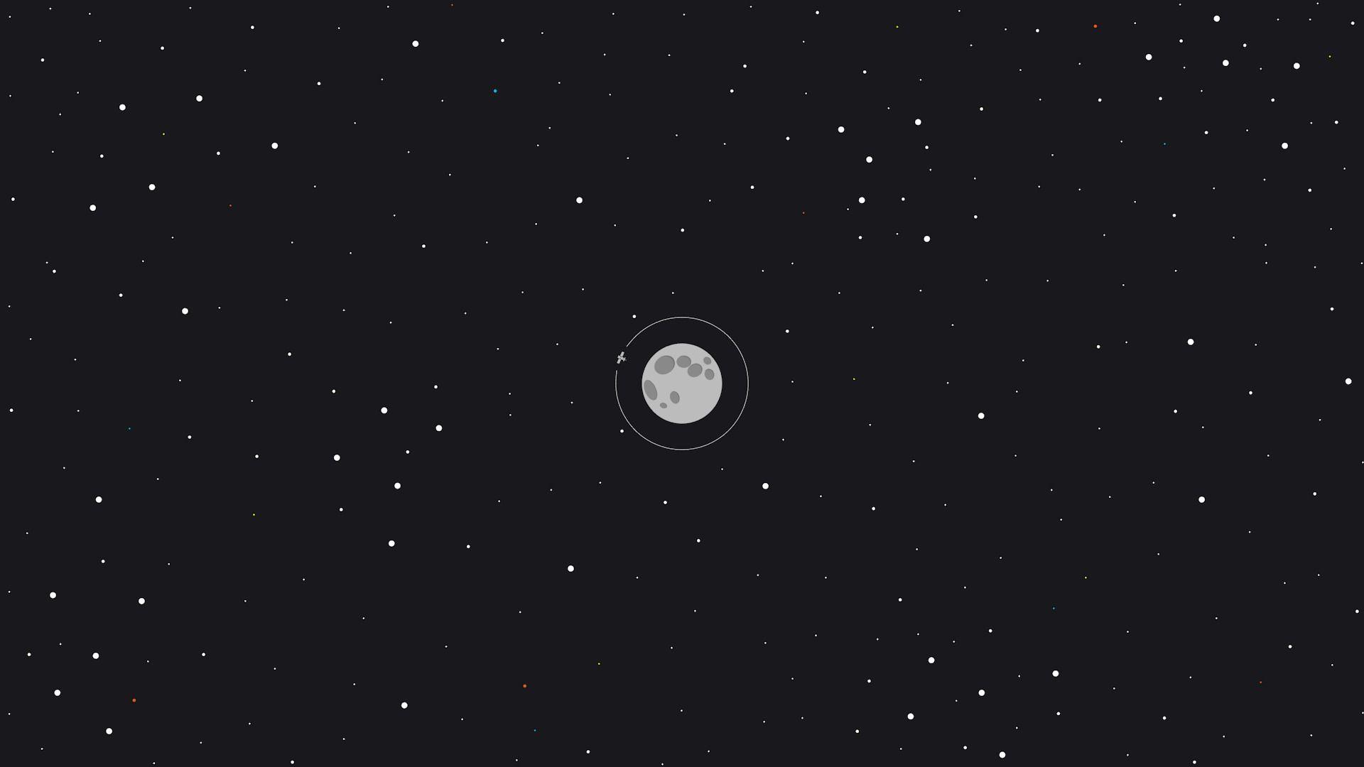 1920x1080 Moon Space Minimal 1080P Laptop Full HD Wallpaper, HD Minimalist 4K Wallpaper, Image, Photo and Background