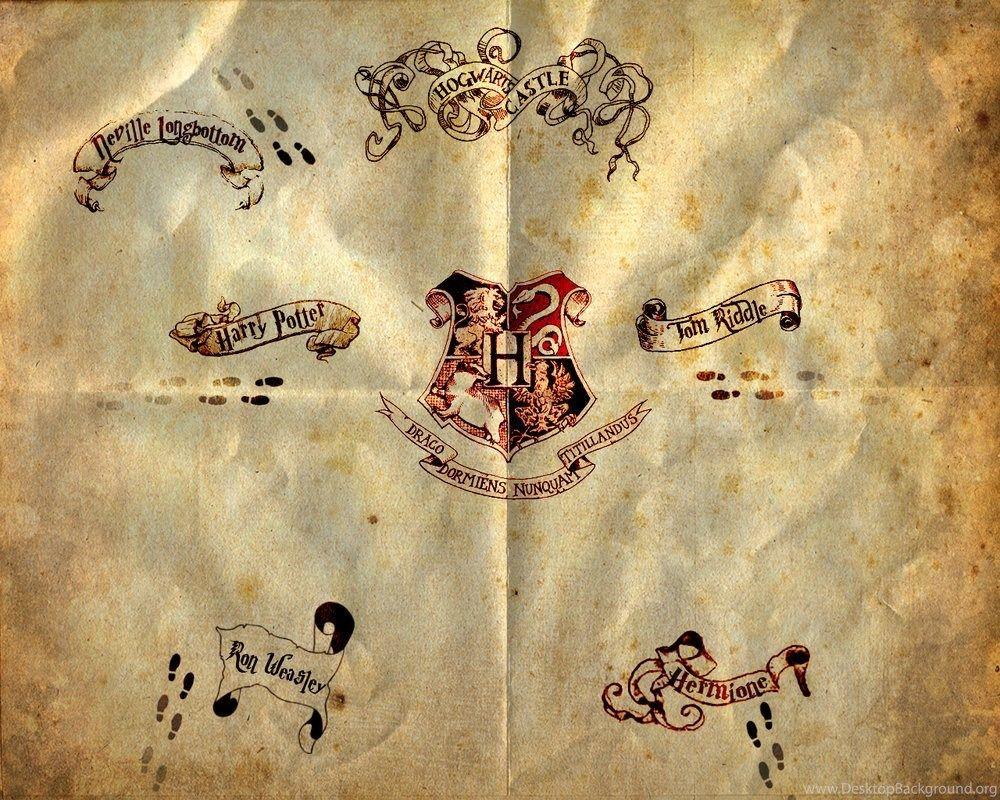 1000x800 Marauders Map By Human born on mars Desktop Background