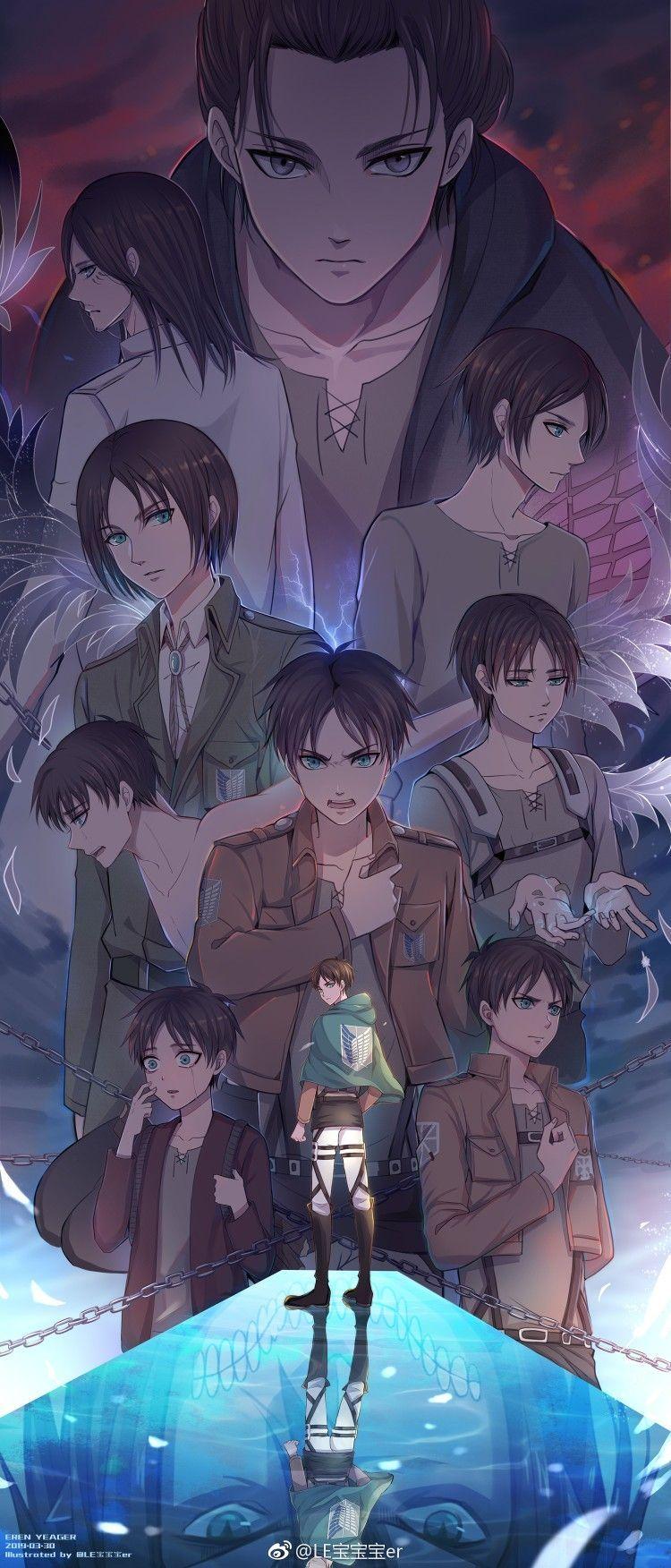 Eren Yeager Attack on Titan 4K Wallpaper iPhone HD Phone 3230f