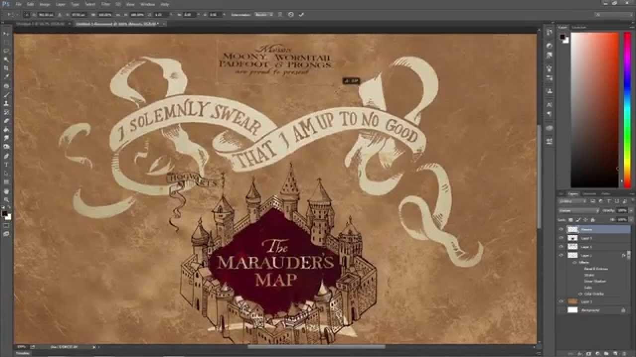 1280x720 Marauders map wallpaper