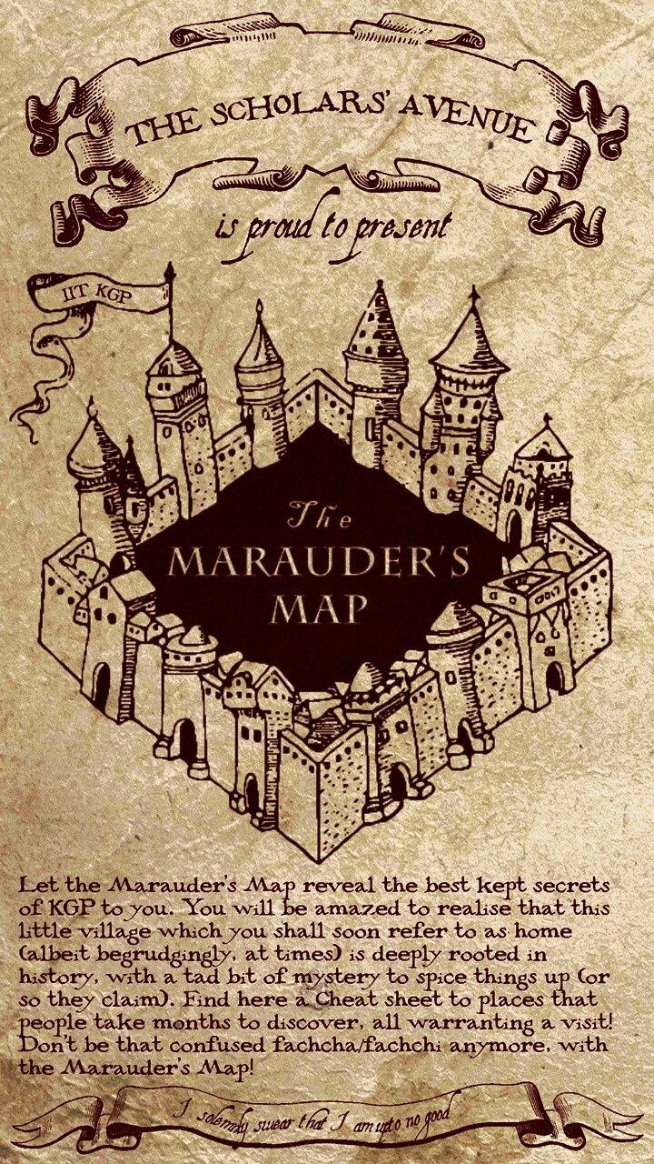 720x1280 iPhone Wallpaper Harry Potter Marauders Map
