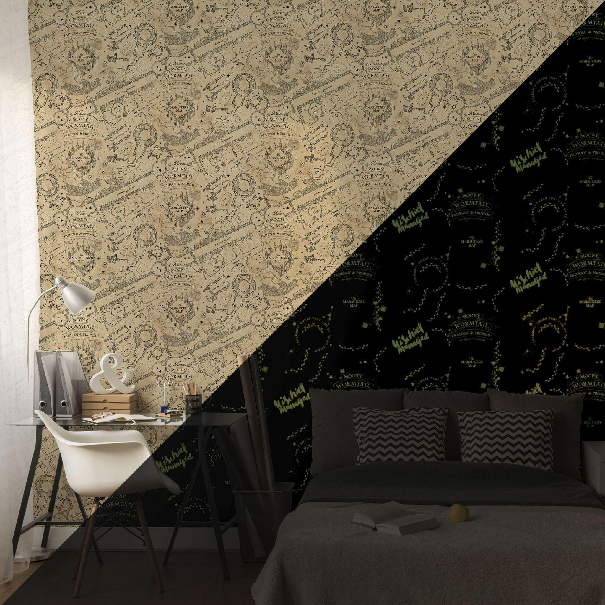2048x2048 Harry Potter Glow in the Dark Marauders Map Mischief Managed 108186 Wallpaper