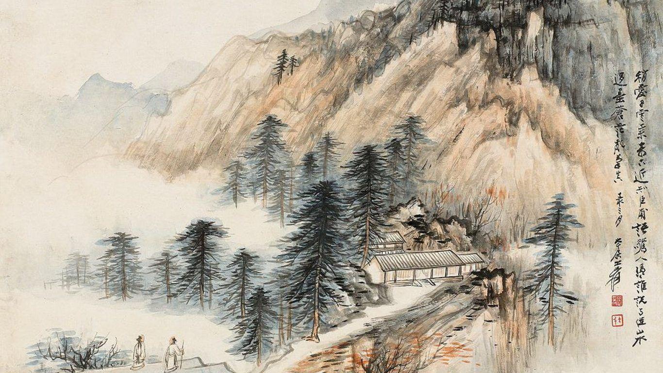 1366x768 Mountain: Mountain Snow Clouds Mountains Nature Walking Desktop