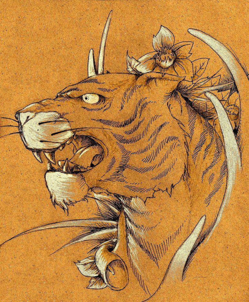 811x985 traditional japanese tiger