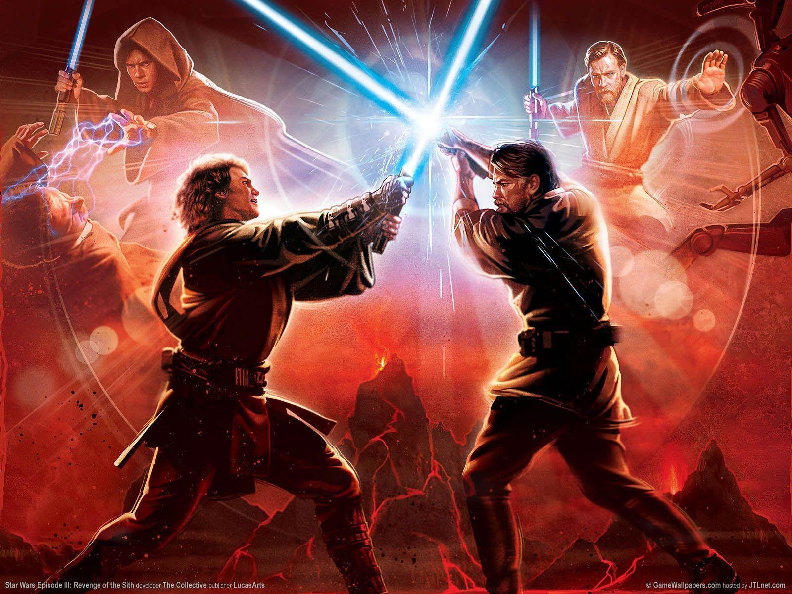 1600x1200 Star Wars Wallpaper Obi Wan And Anakin