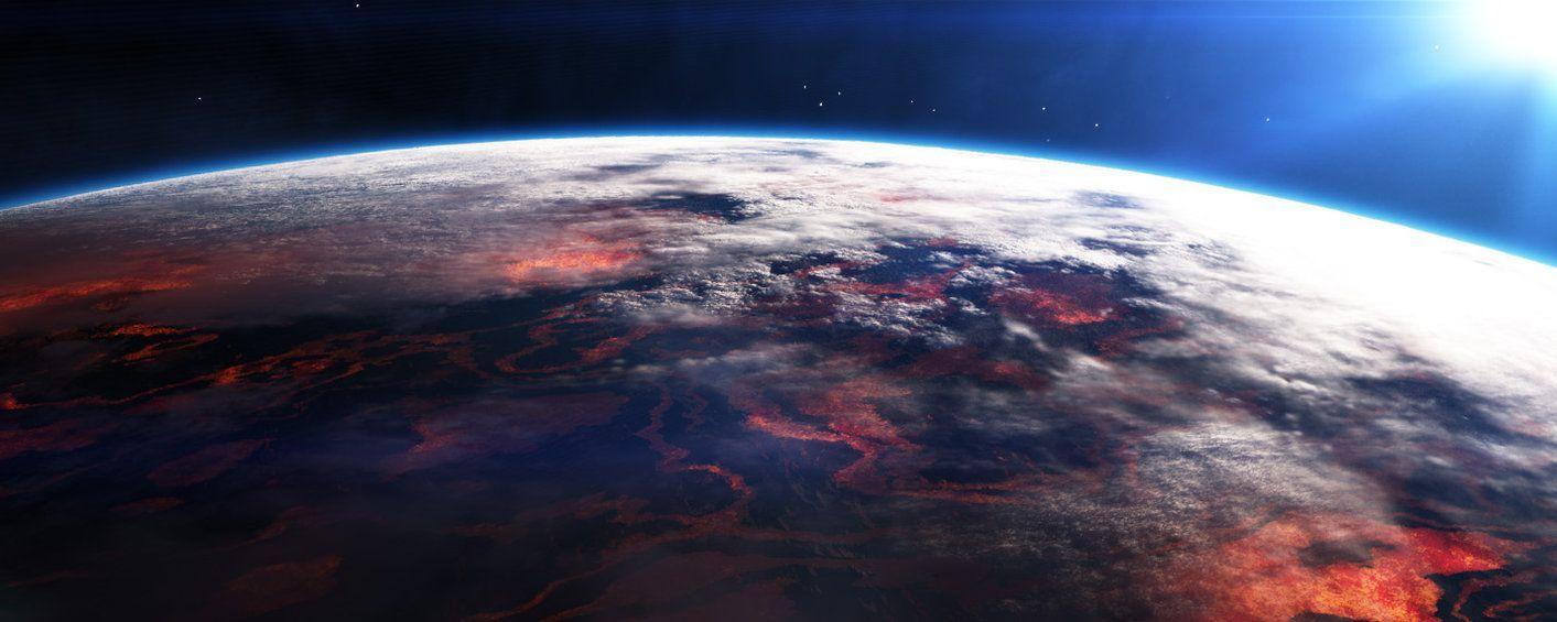 1413x565 Mustafar. Star wars wallpaper, Star wars planets, Star wars