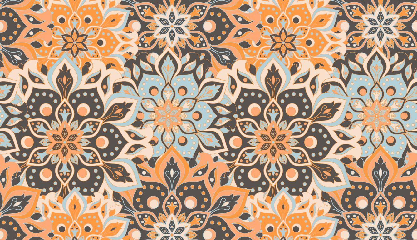 1336x768 Flower Pattern HD Laptop Wallpaper, HD Artist 4K Wallpaper, Image, Photo and Background