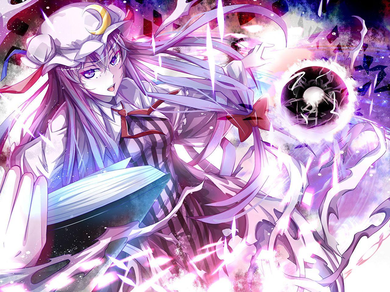 1280x959 Image Touhou Collection Patchouli Knowledge Anime young woman