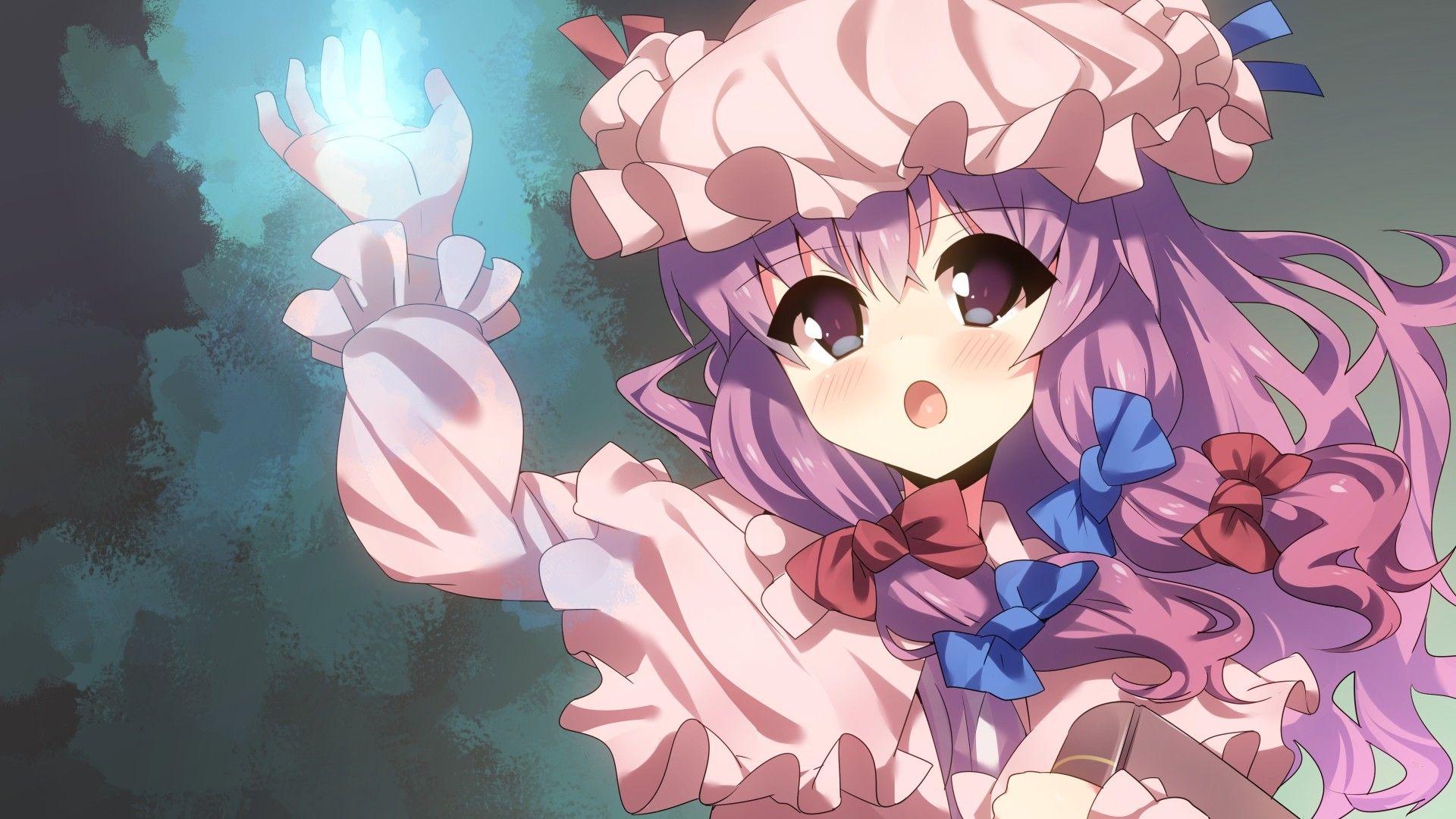 1920x1080 video games, Touhou, Patchouli Knowledge, anime girls wallpaper